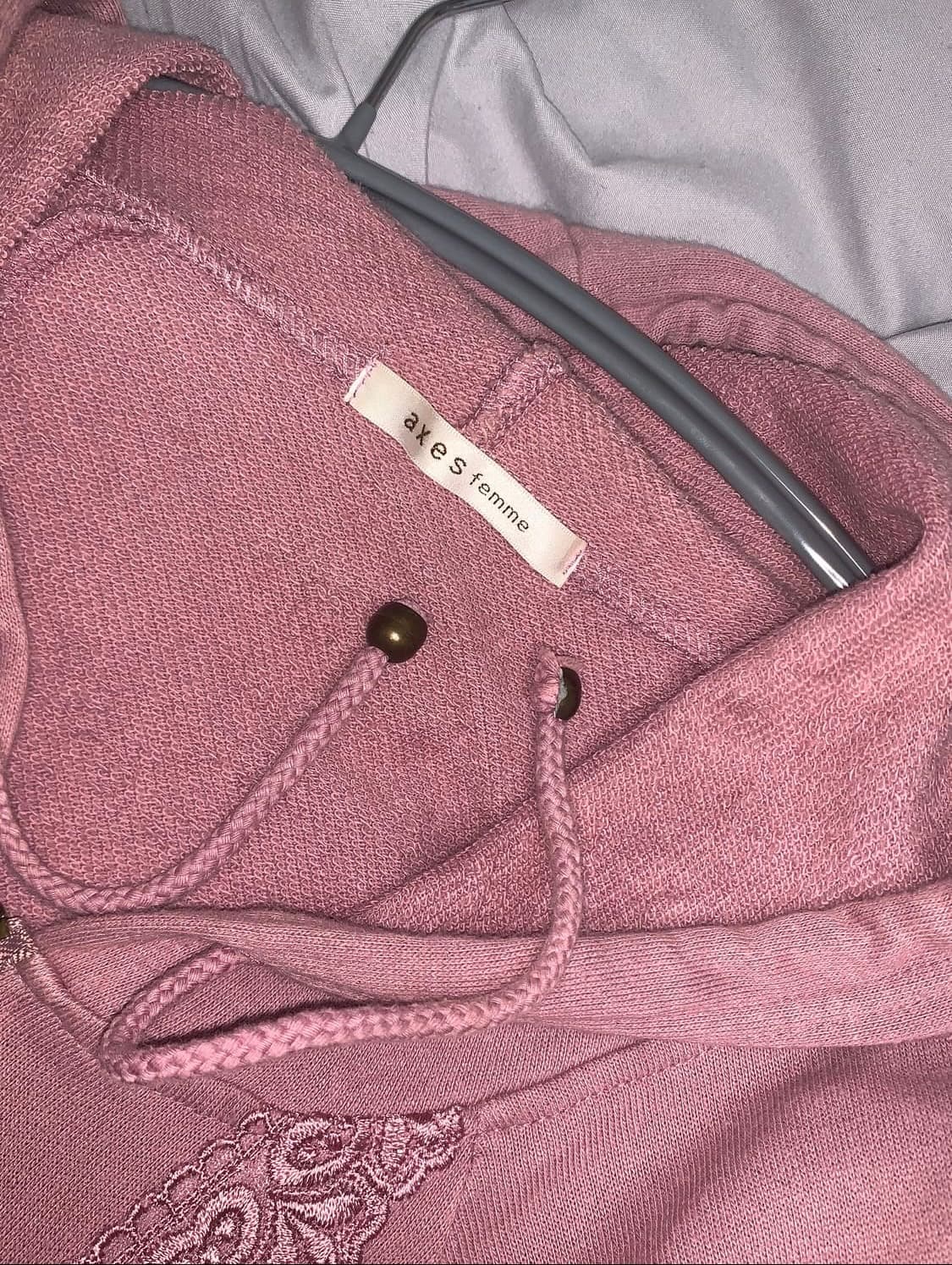 엑시즈팜 히메갸루 핑크 케이프 후드집업 모리 하구미 빈티지일녀핀터레스트 상품이미지4