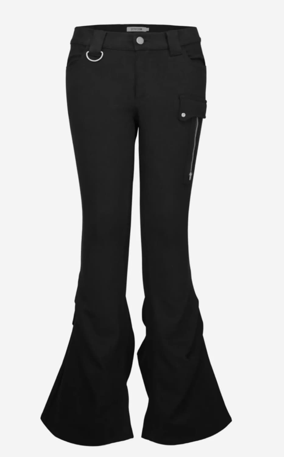 511비전 핀턱 로우라이즈 부츠컷 팬츠 상품이미지1