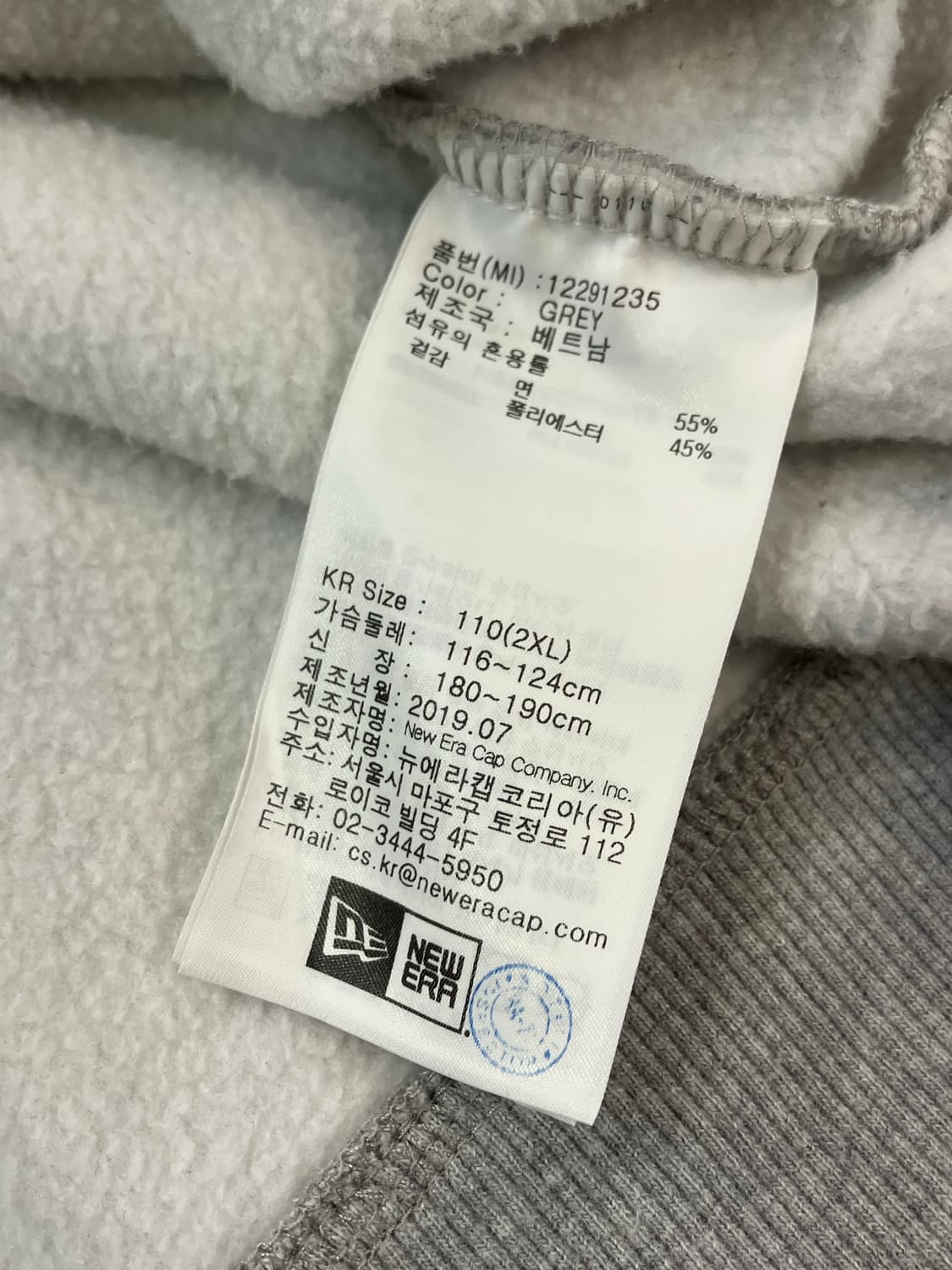 뉴에라 배트맨 80주년 기념 GCPD 기모 후드티 그레이 110  #cs 상품이미지8