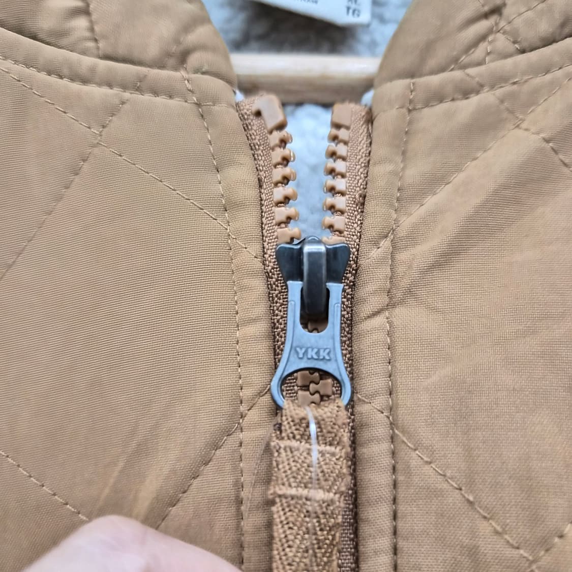 노스페이스 브라운 퀼팅 후드 자켓 남성 2XL 상품이미지4