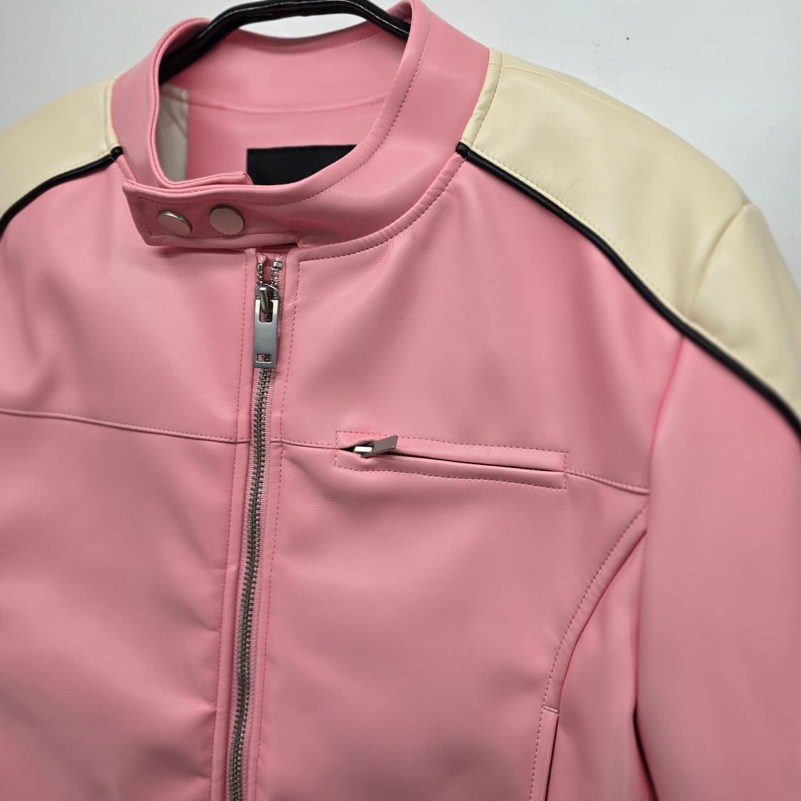 YOUHEE 크롭 레더 자켓 / 여성 라이더 자켓 상품이미지3