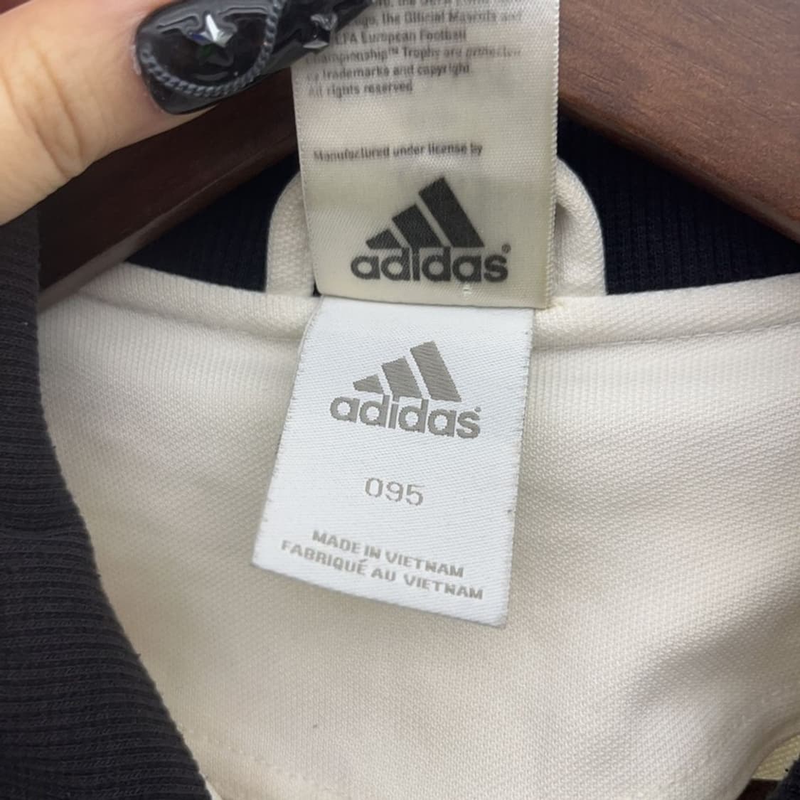 아디다스 유로 2008 독일 화이트크림 져지 집업 95 C08522 상품이미지5