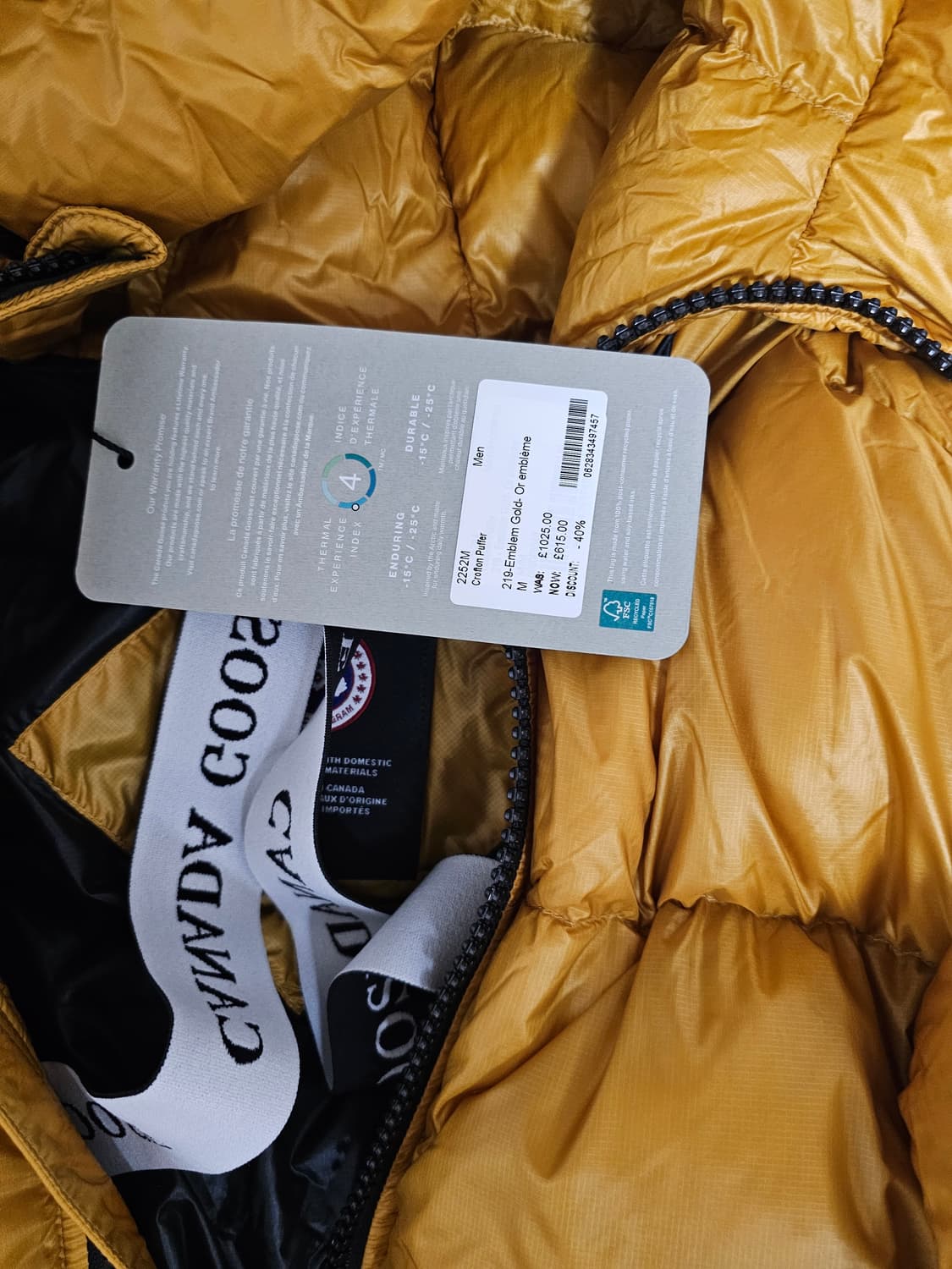 캐나다구스 크로프턴 미듐 패딩 엠블골드 새제품 상품이미지2