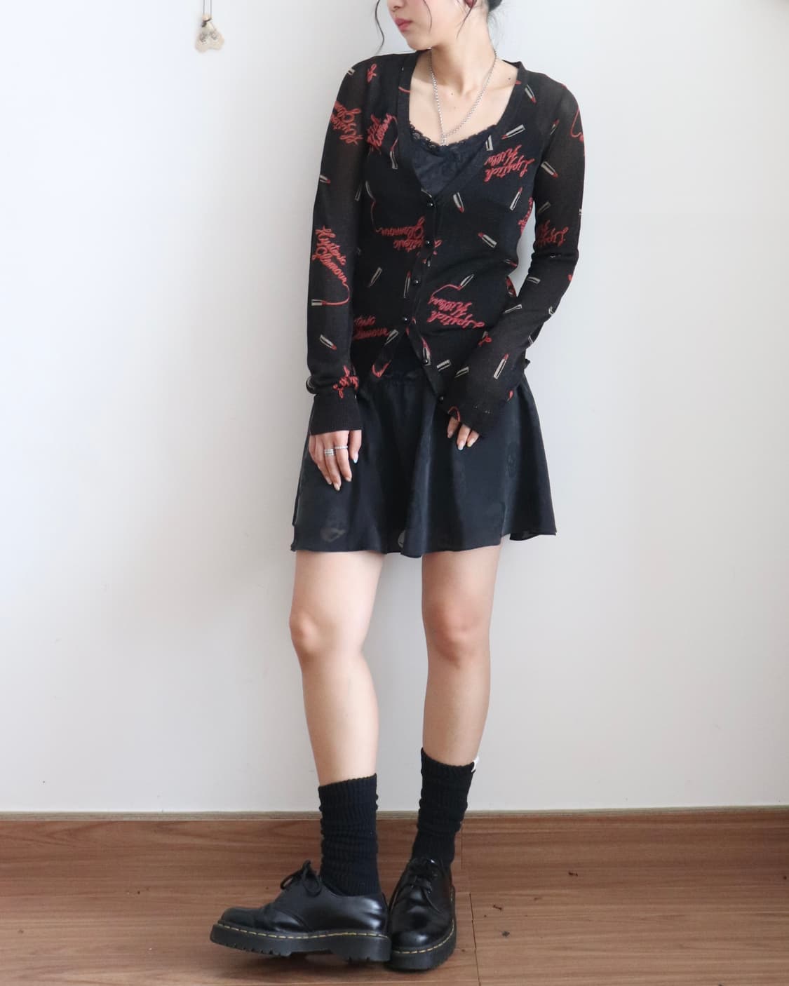 [Hysteric Glamour] Logo Sheer Cardigan 상품이미지2