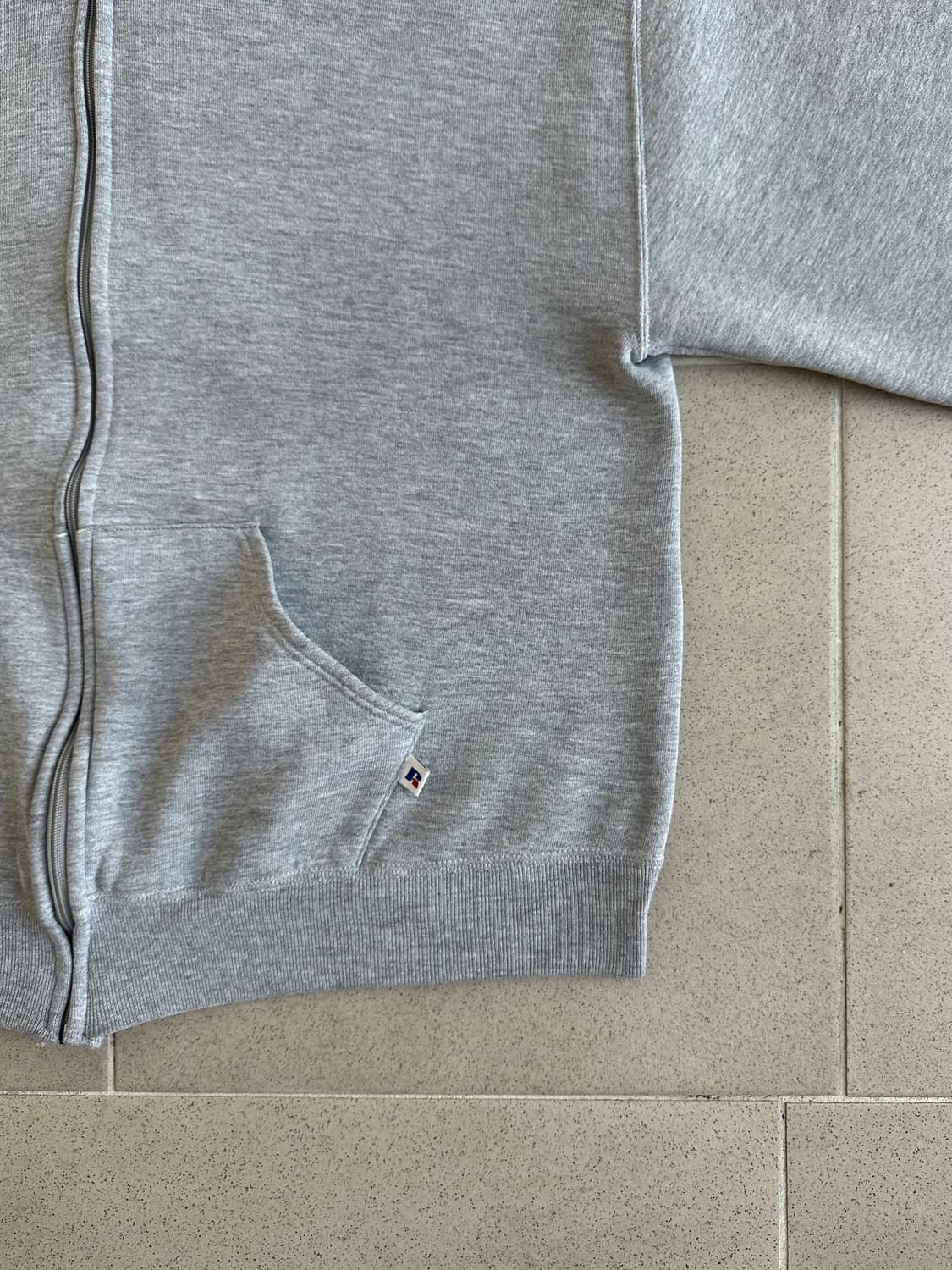 90s 빈티지 러셀 후드집업 그레이 L USA 상품이미지3