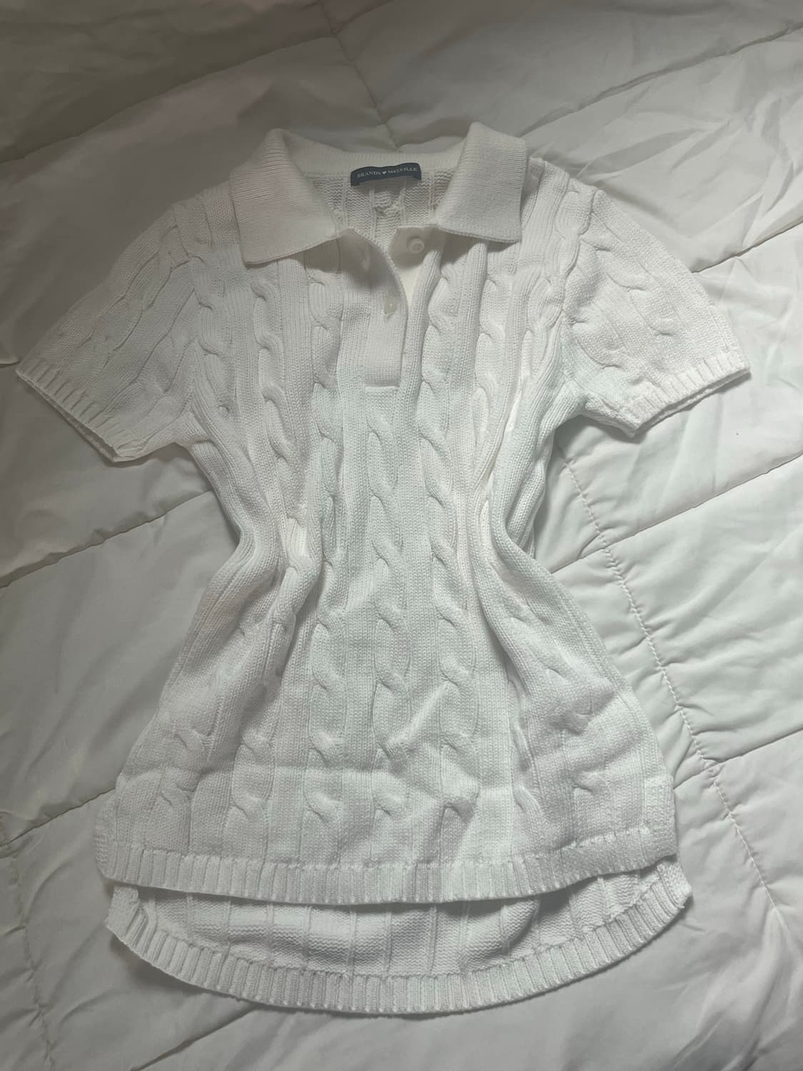 브랜디멜빌 니트 카라 반팔 상품이미지1