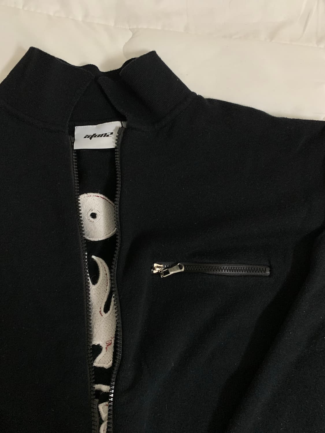 엑스톤즈 니트 집업 상품이미지2