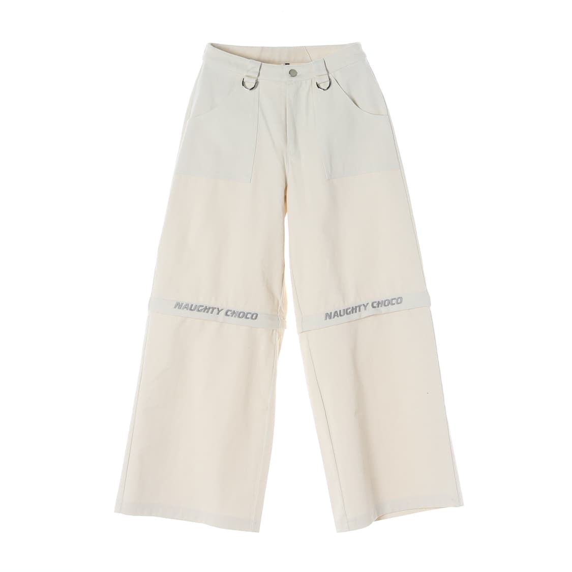 노티초코 투웨이 와이드 블록 팬츠 상품이미지3