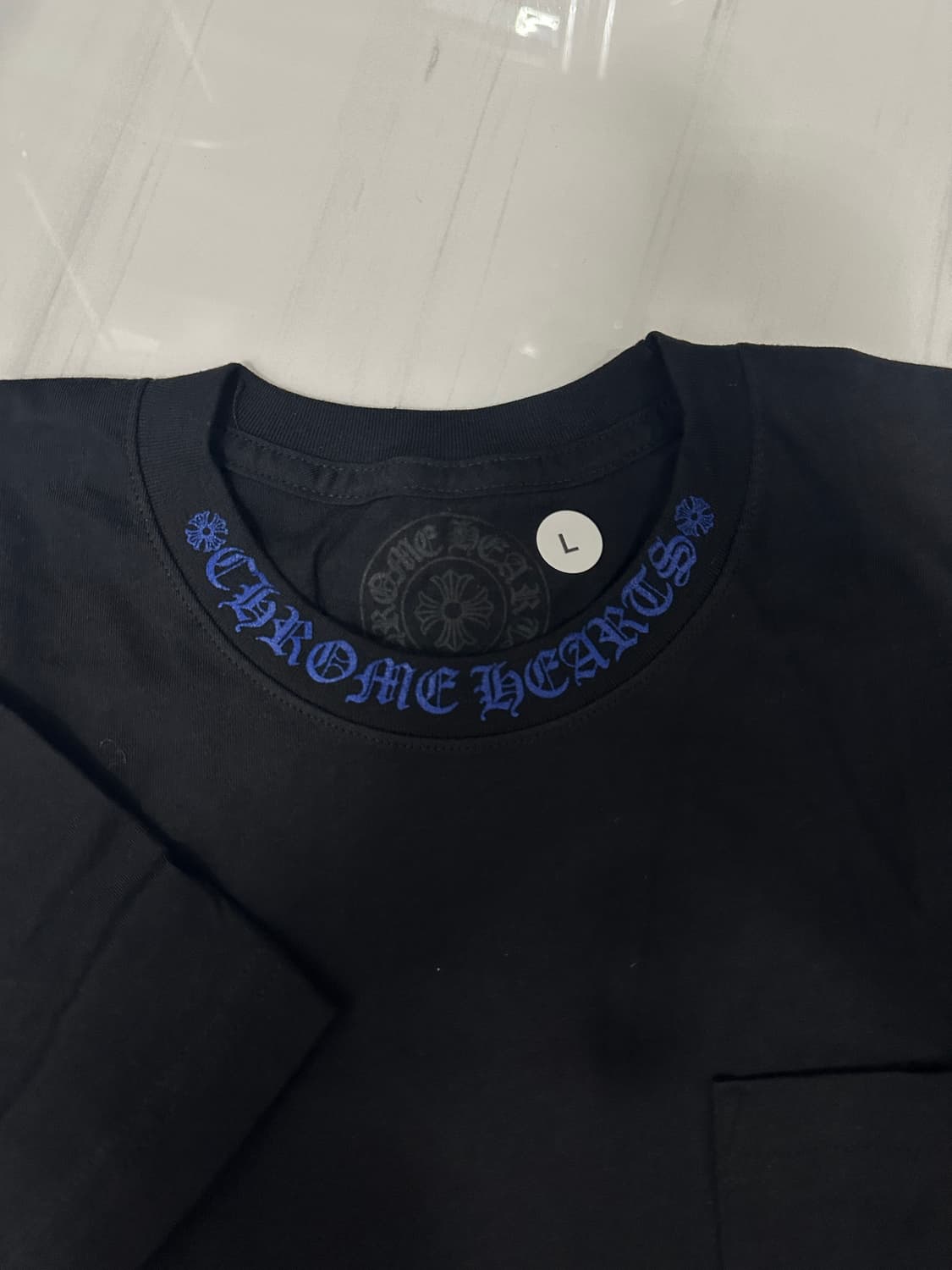 새상품) 크롬하츠 블랙 반팔 티셔츠 L 상품이미지3