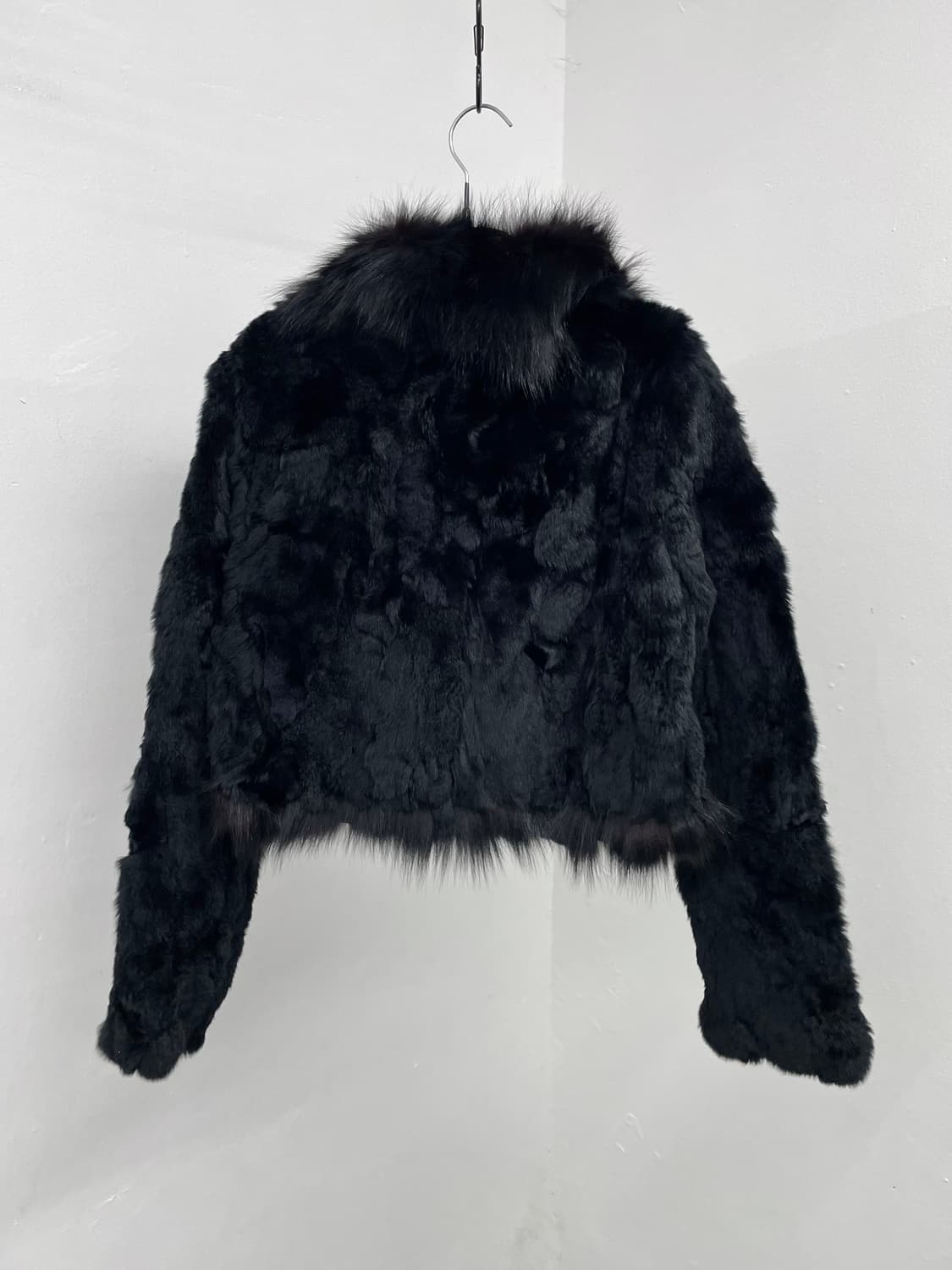 블랙 렉스 폭스 크롭 퍼자켓 상품이미지7