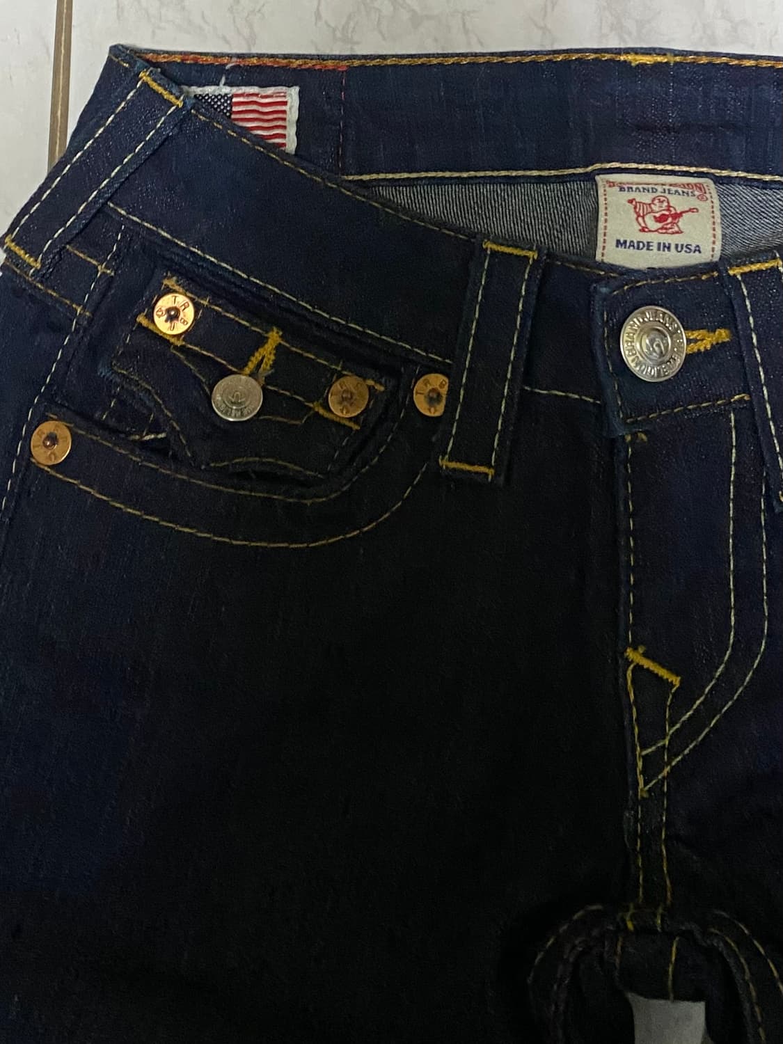 트루릴리젼 여성 진청 청바지 여성 26인치 상품이미지3