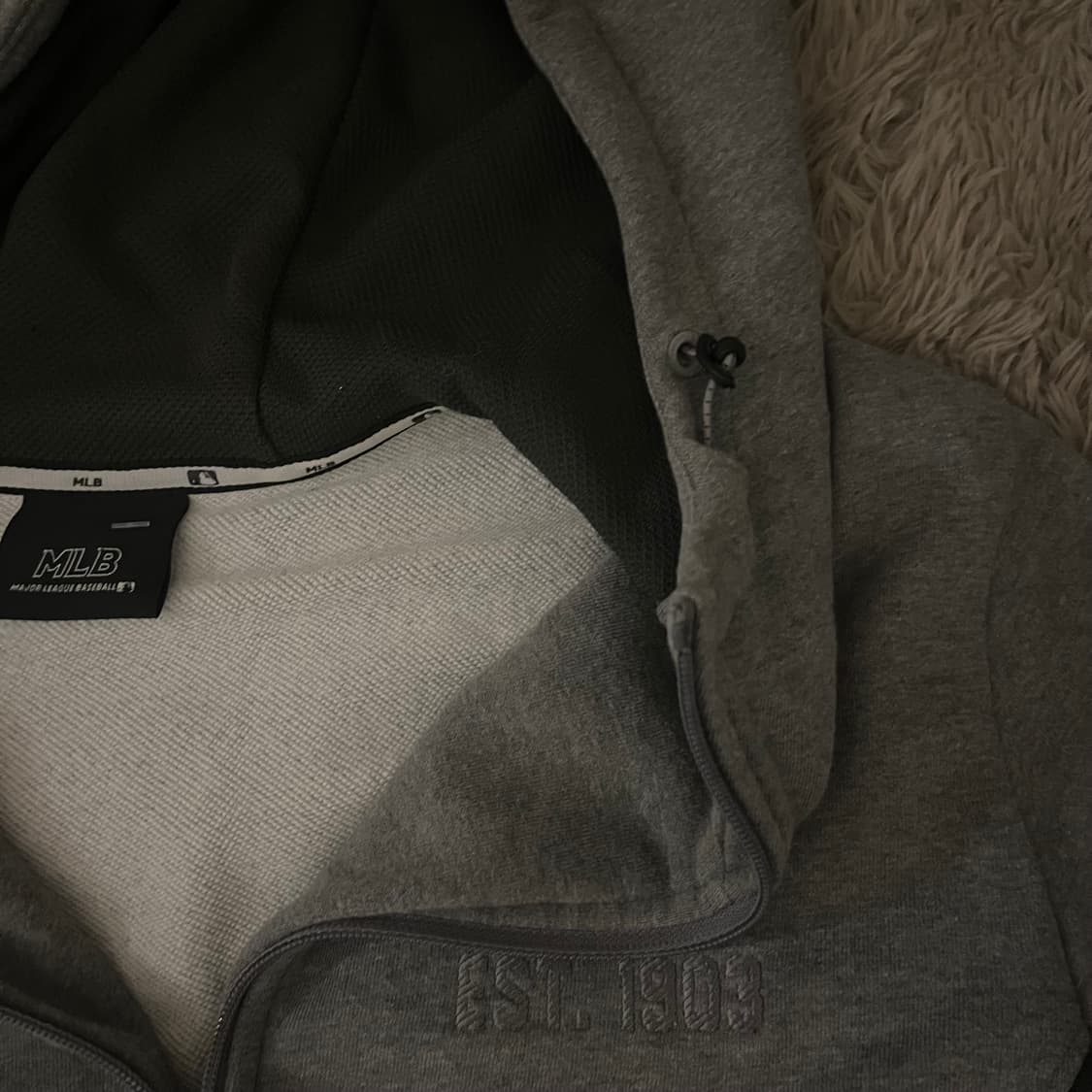 MLB 그레이 후드집업 상품이미지2