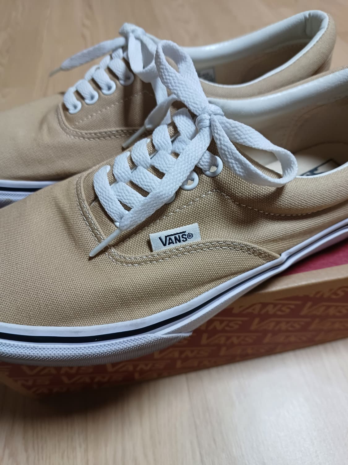 270 반스 에라 베이지 캔버스 스니커즈 Vans 띠어리 어센틱 상품이미지3
