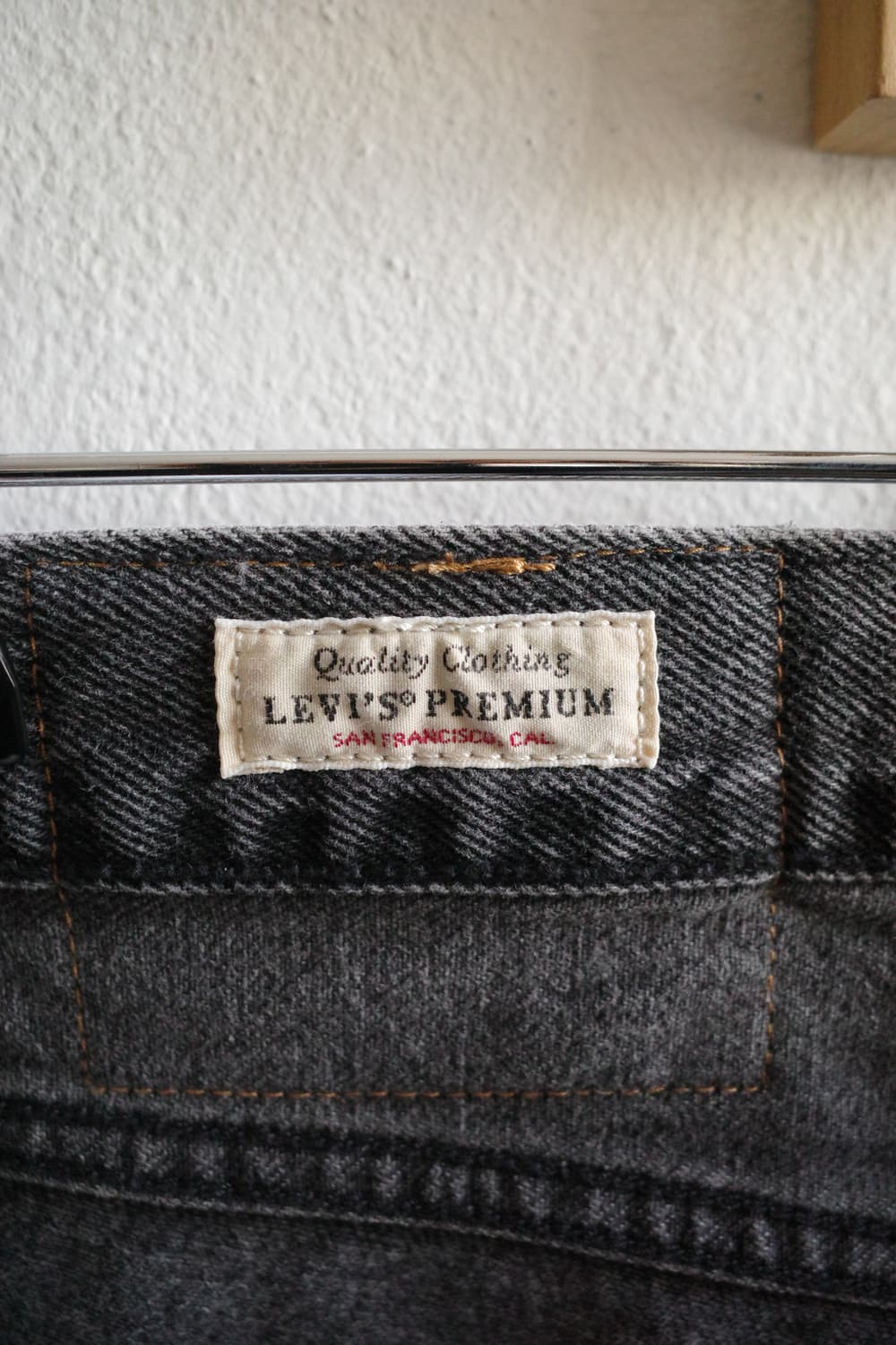 리바이스 프리미엄 568 블랙 데님 팬츠 상품이미지9