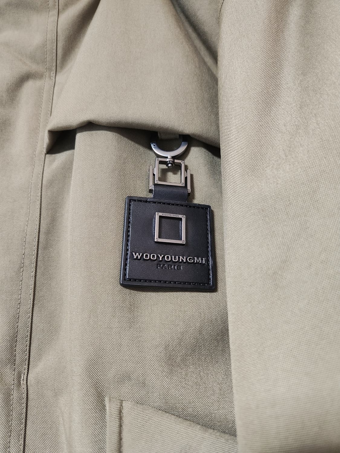 우영미 코듀라 패딩 점퍼 베이지 48 상품이미지4