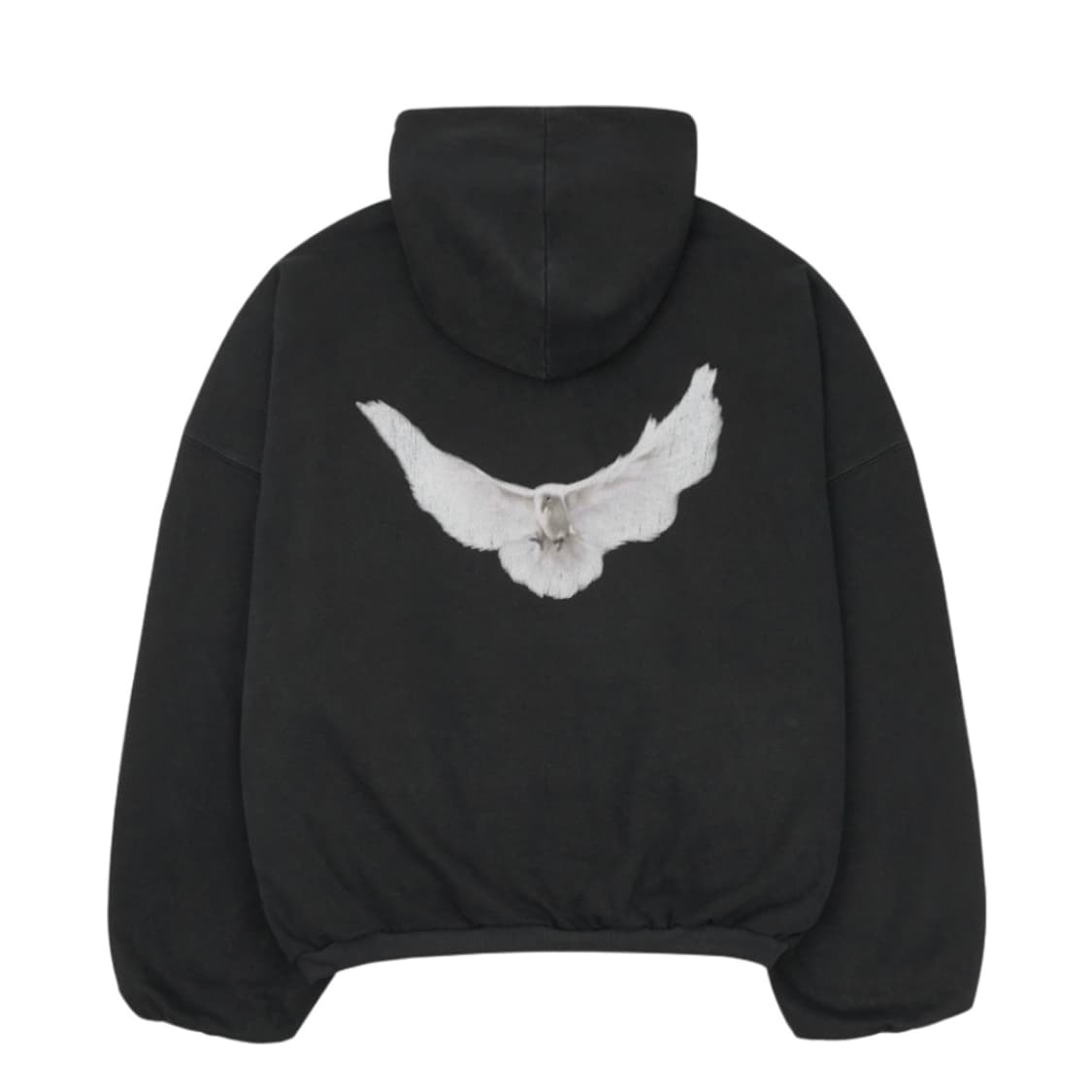 이지 갭 엔지니어드 바이 발렌시아가 도브 후드 워시드 블랙 상품이미지1