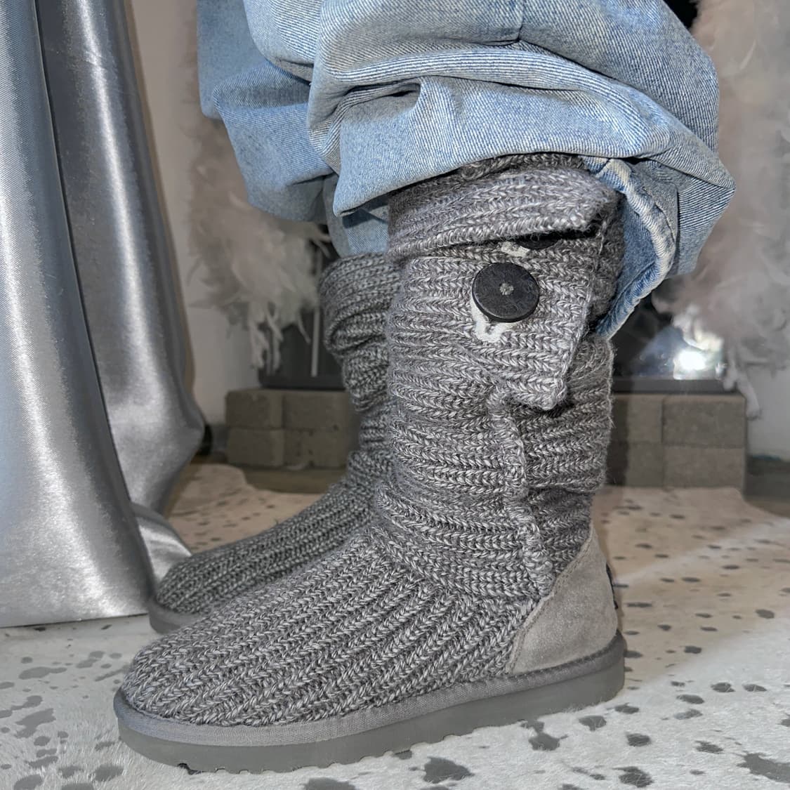 00s 그레이 니트 어그 카디 부츠 상품이미지5