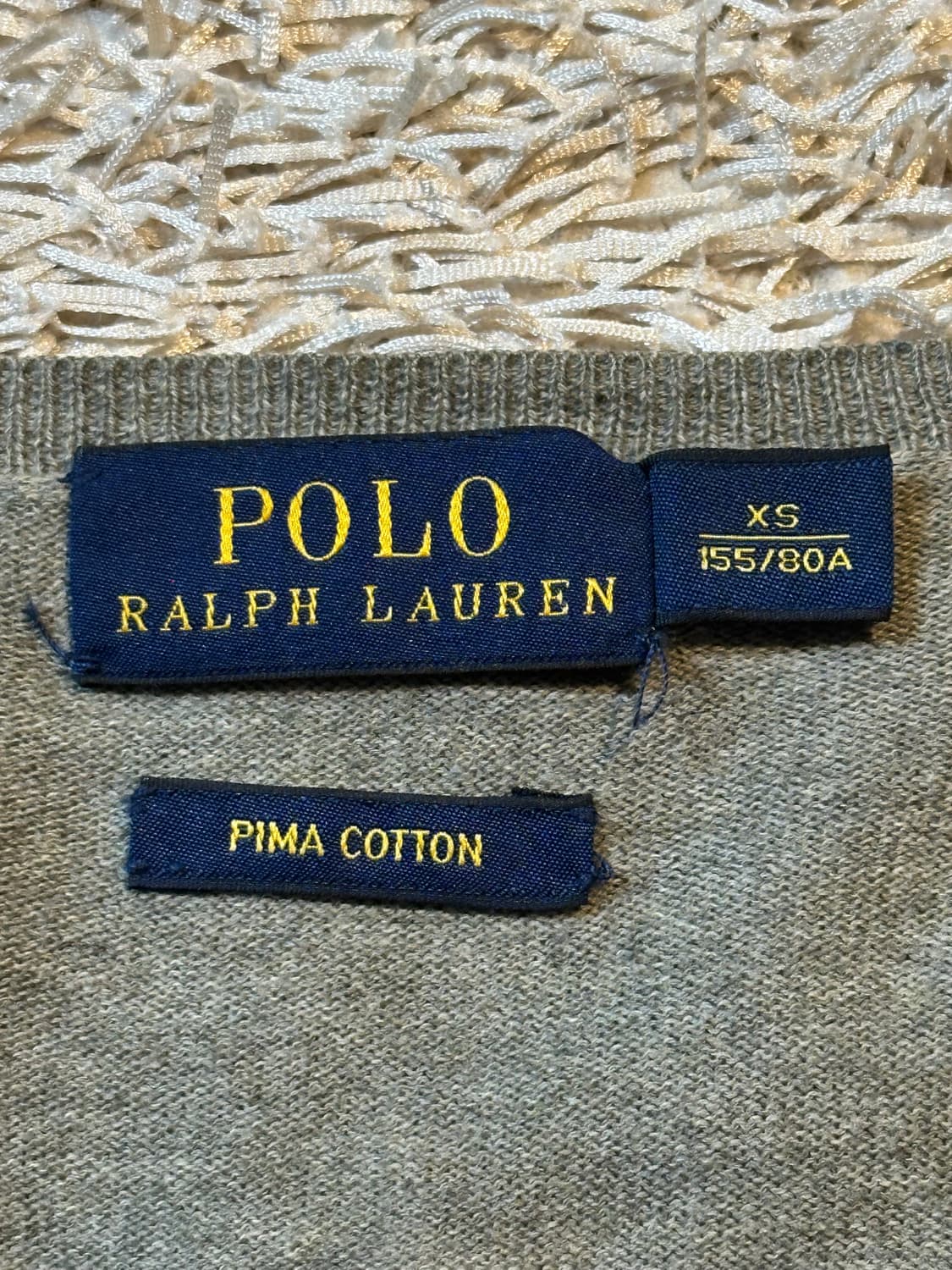 폴로 랄프로렌 신형 피마코튼 네이비포니 가디건 그레이 상품이미지7