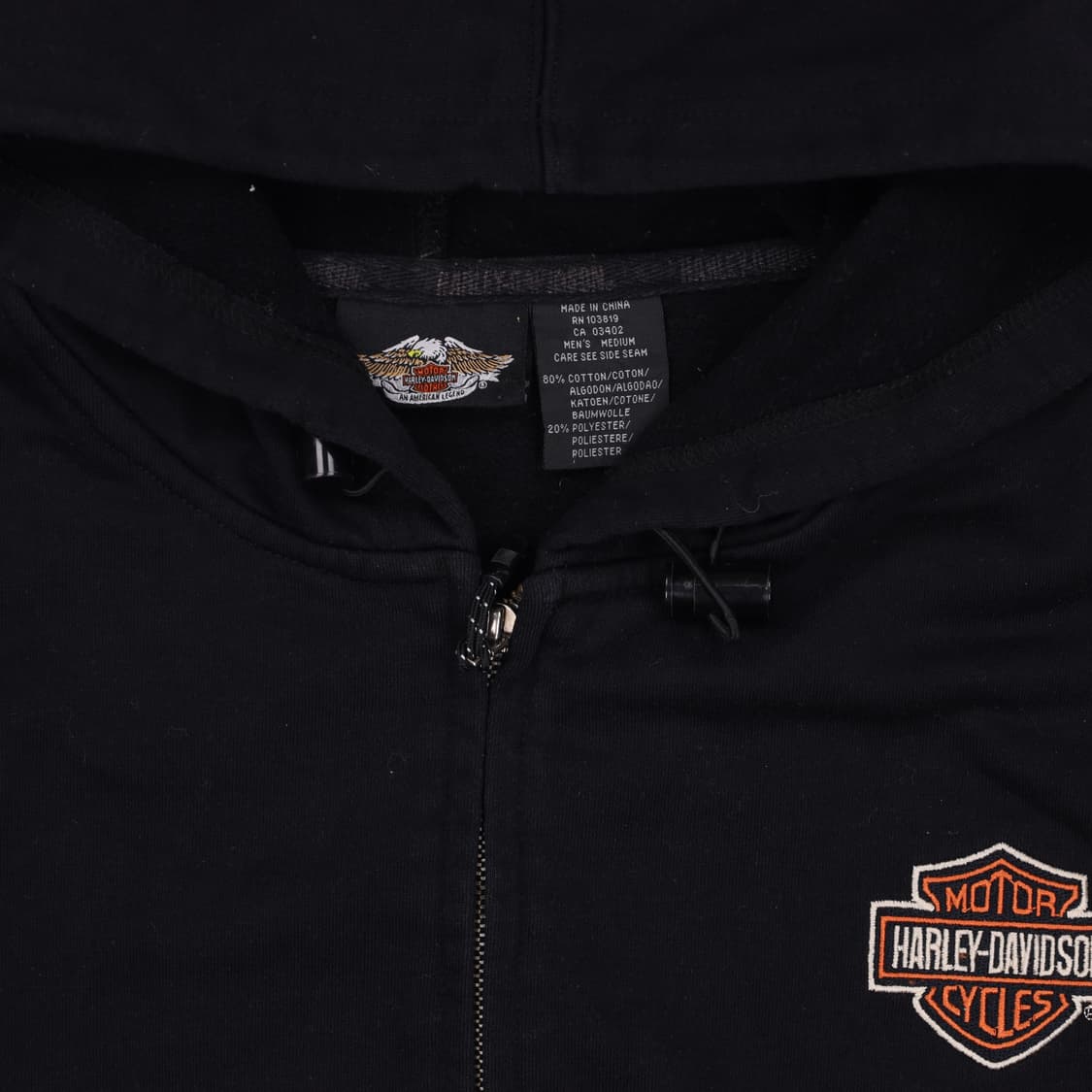 L 할리데이비슨 후드 집업 자켓 N7498 상품이미지4