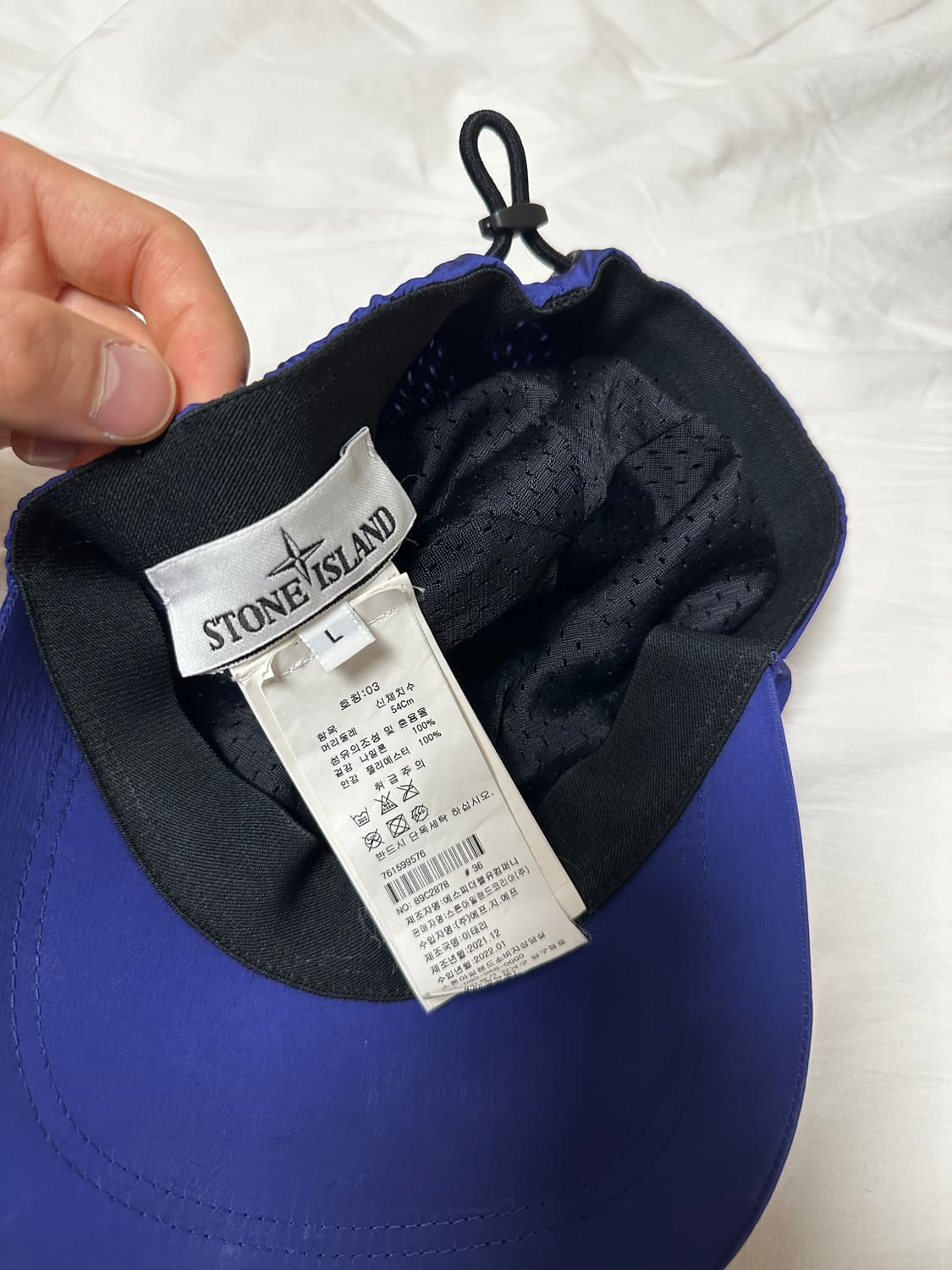 스톤아일랜드 나일론 볼캡 L 백화점판 상품이미지2