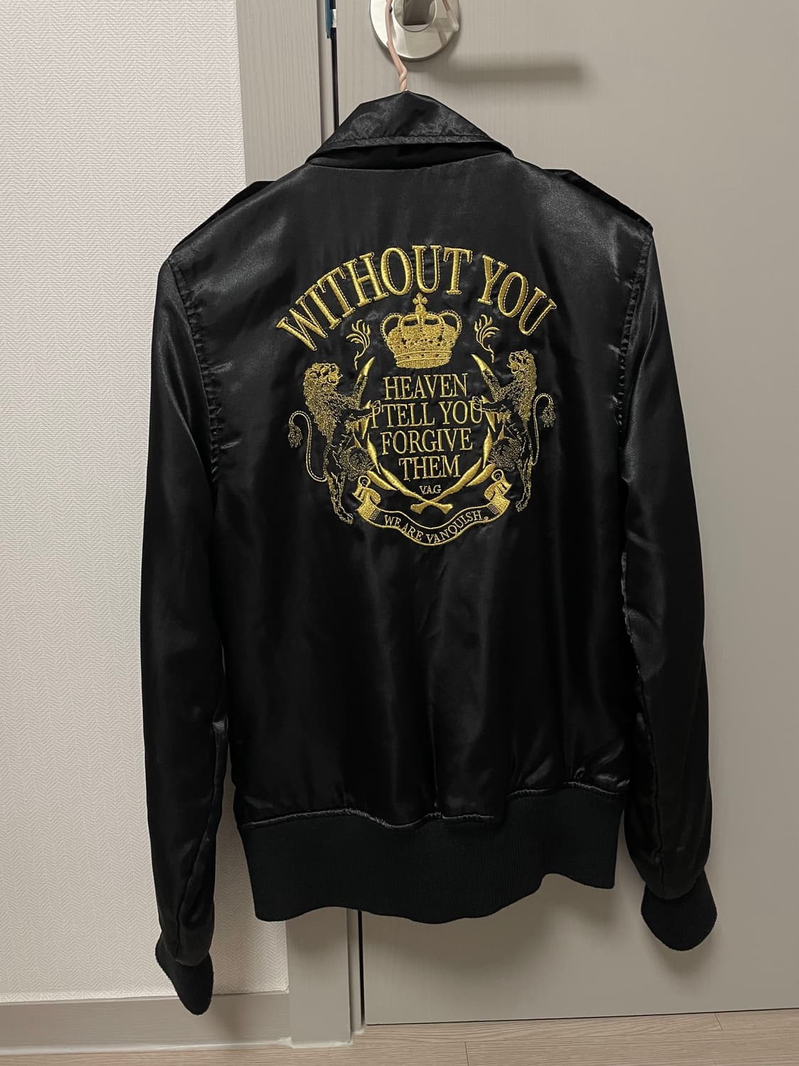 빈티지 골드 포인트 블루종 점퍼 상품이미지2