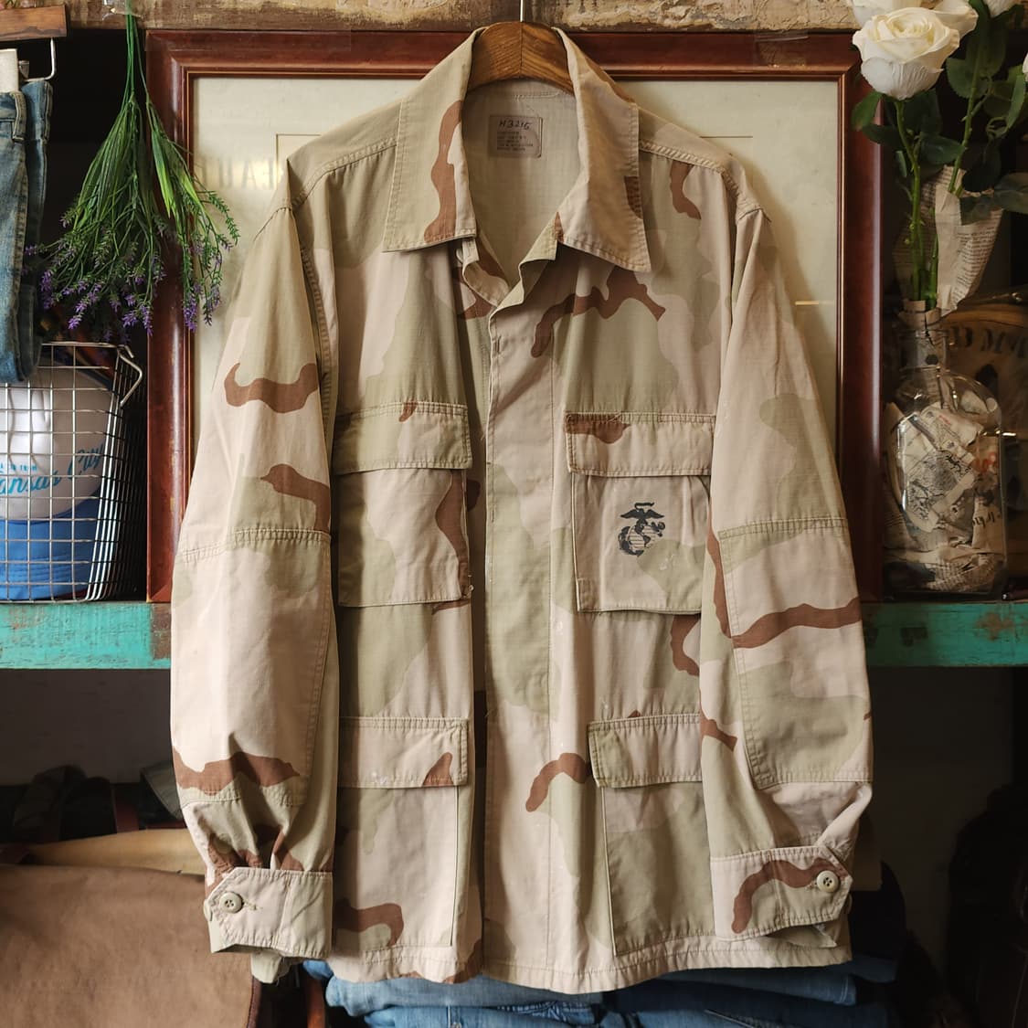 90s 미군 오리지널 사막 삼색 bdu 셔츠자켓 xl 레귤러 상품이미지1