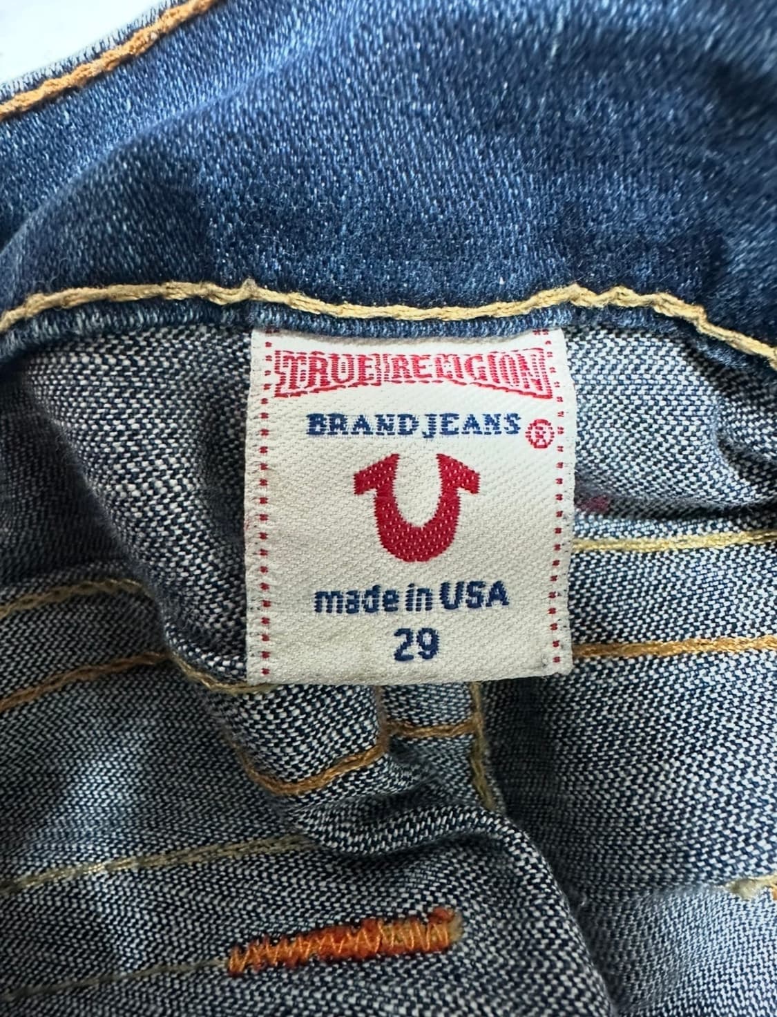 트루릴리전 y2k 부츠컷 데님 팬츠 상품이미지5