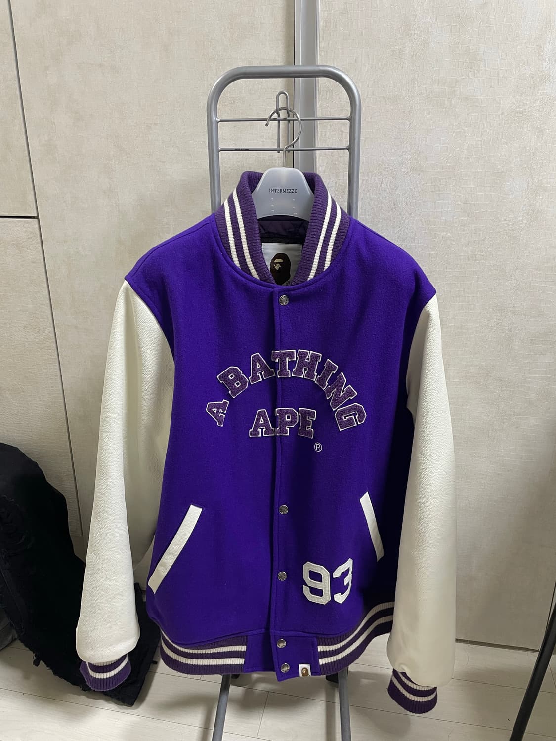 베이프 자이언트 헤드 바시티 자켓 상품이미지2