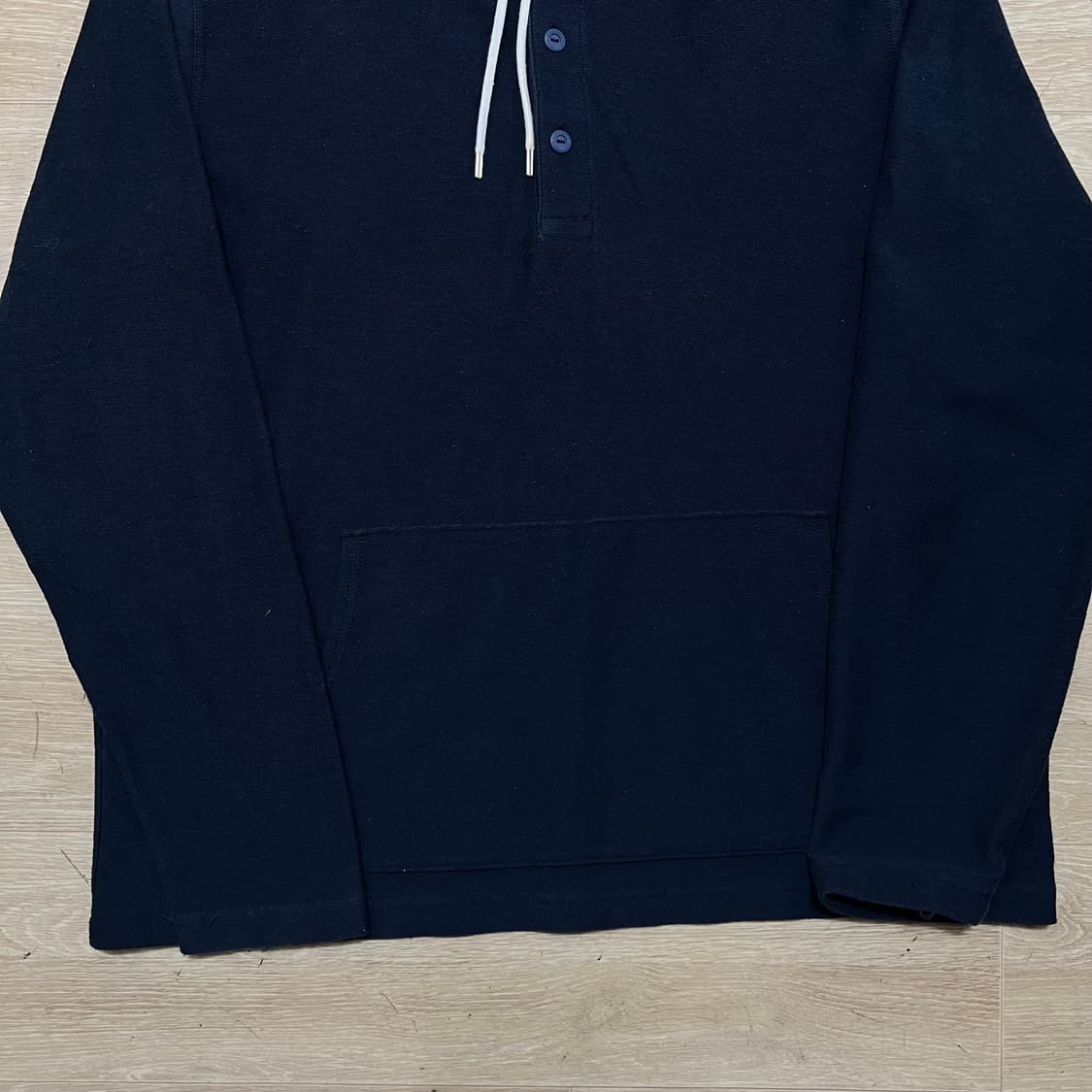 브룩스 브라더스 버튼 헨리넥 후드티 [네이비] L/100 상품이미지3
