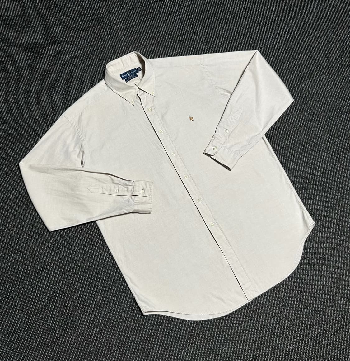 [XXL] Polo 폴로 랄프로렌 살구색 코튼 옥스퍼드 셔츠 상품이미지2