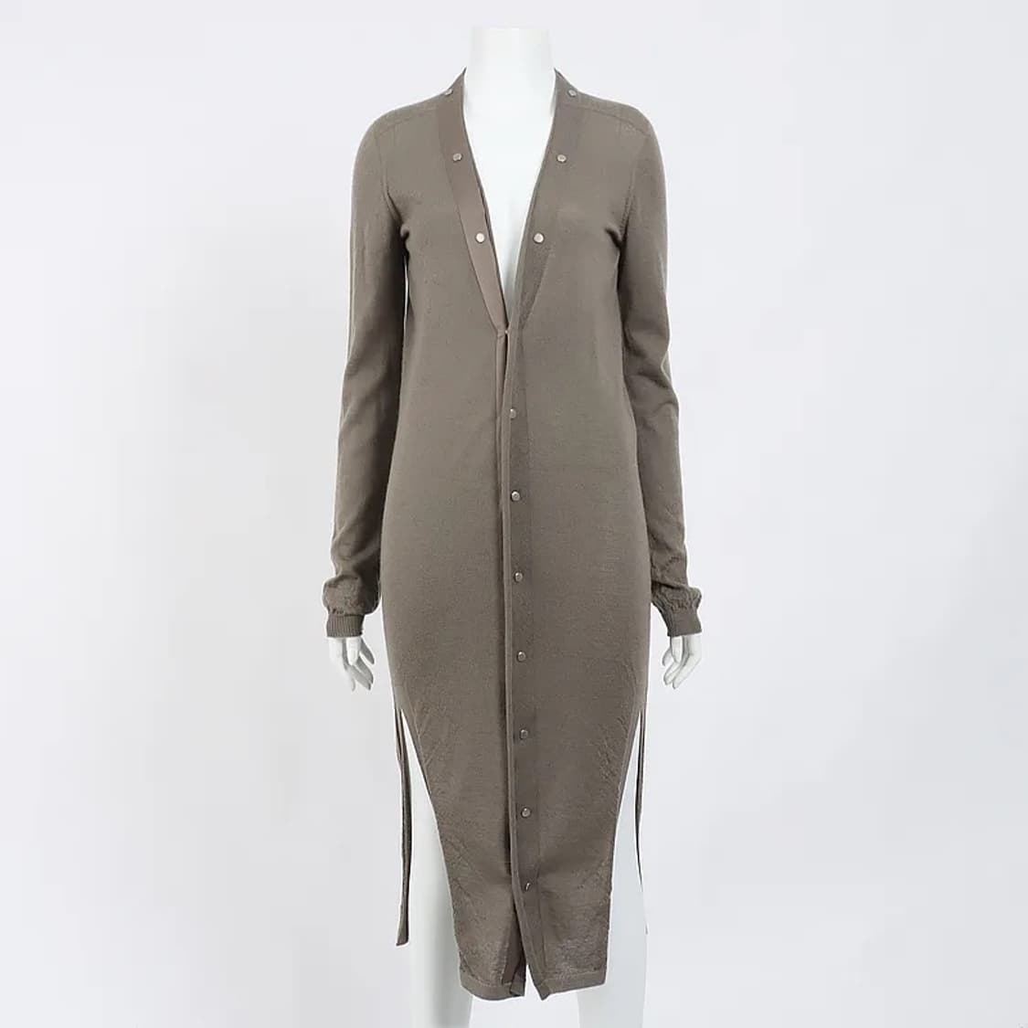 릭오웬스 캐시미어 롱 가디건 다크그린 상품이미지2