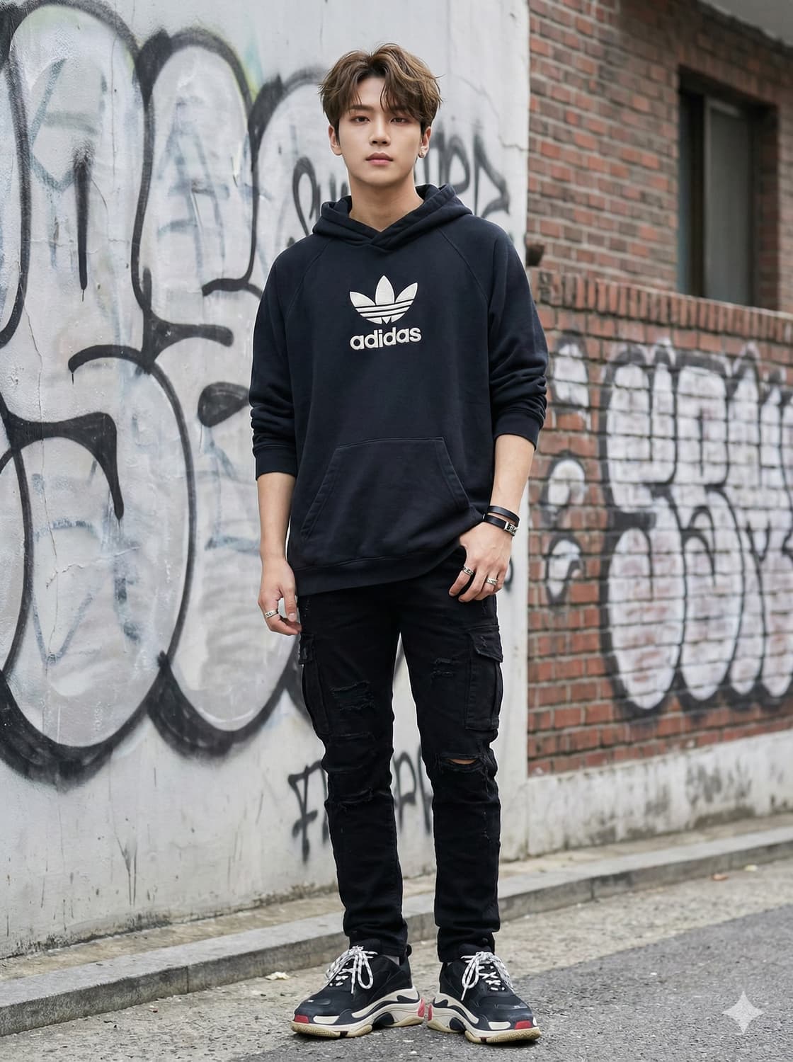 아디다스 오리지널스 빅로고 자수 후드티 상품이미지1