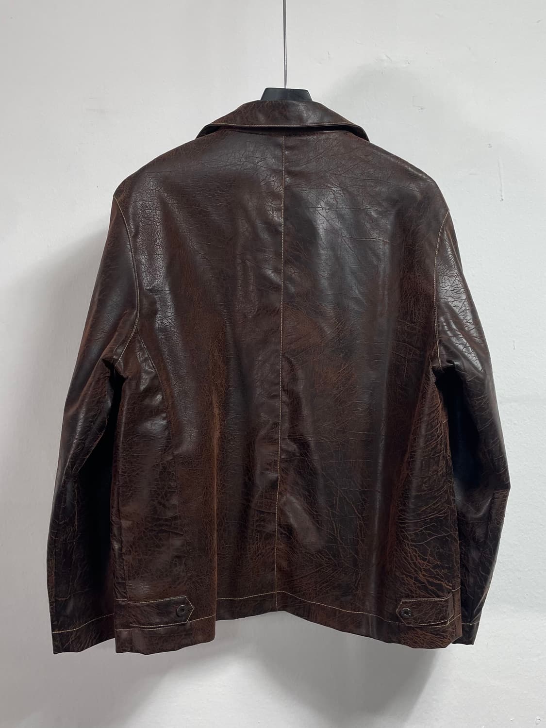 DKNY 빈티지 페이크레더 가죽 자켓(on.380) 상품이미지3