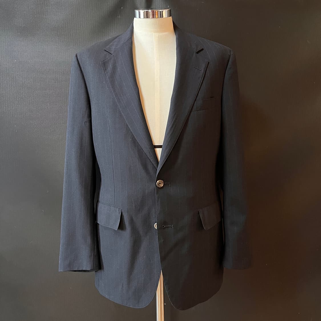 90s 브룩스 브라더스 유니온 메이드 핀스트라이프 자켓 상품이미지2