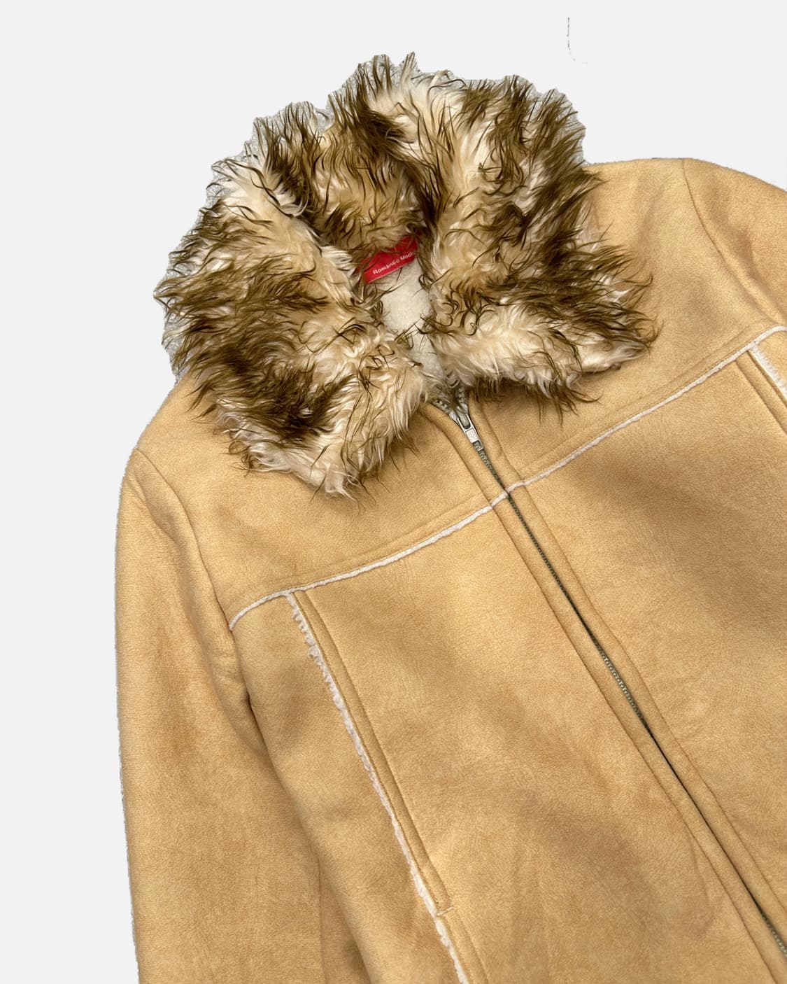 beige fur shearling jacket 상품이미지4