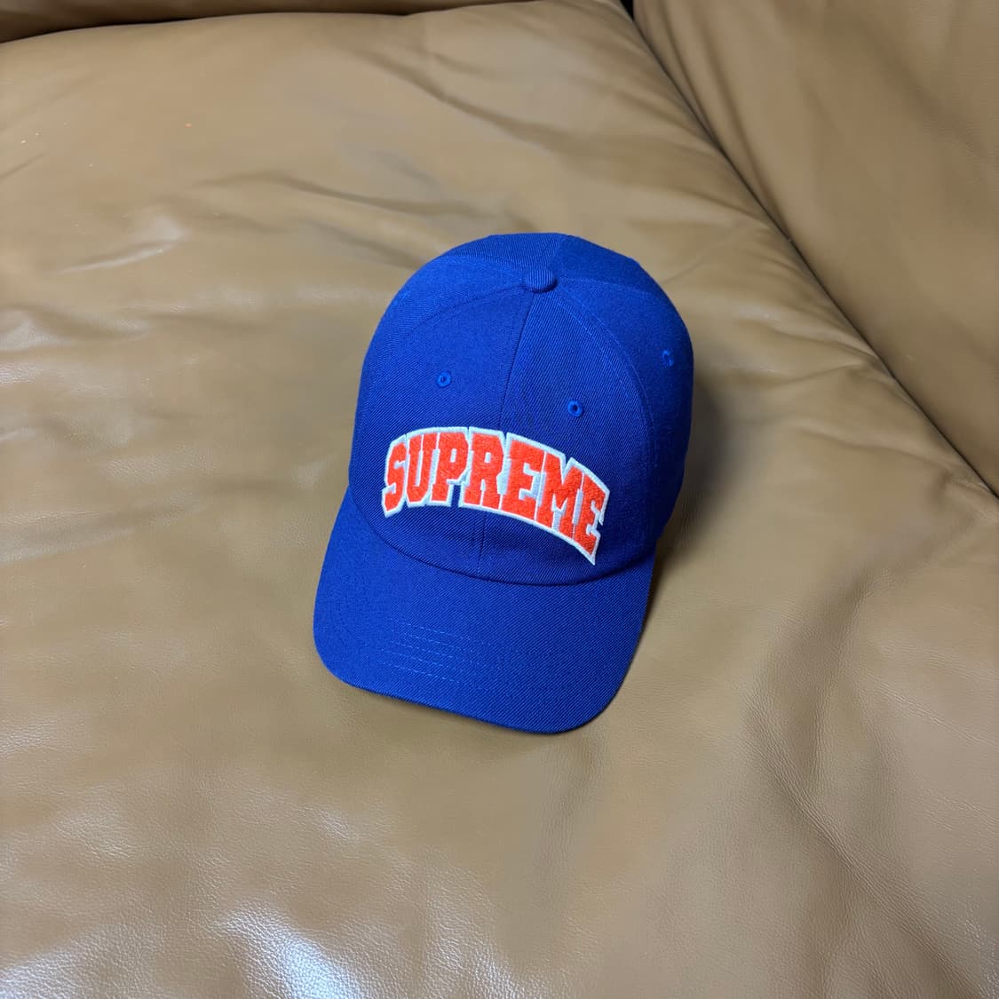 Supreme 슈프림 블루 6패널 볼캡 모자 (Washed Blue) 상품이미지1