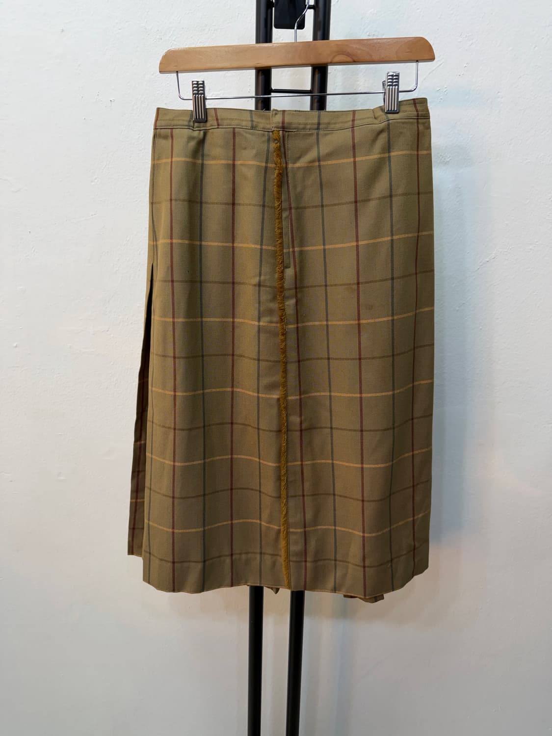 정품) 버버리 체크 패턴 스커트 28 상품이미지3