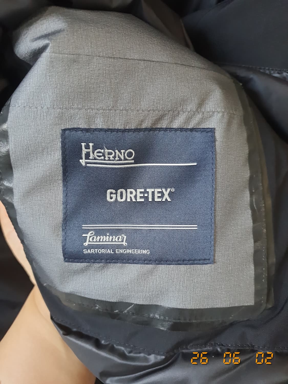 HERNO(에르노) 정품 남성 후드 점퍼 50 네이비 상품이미지4