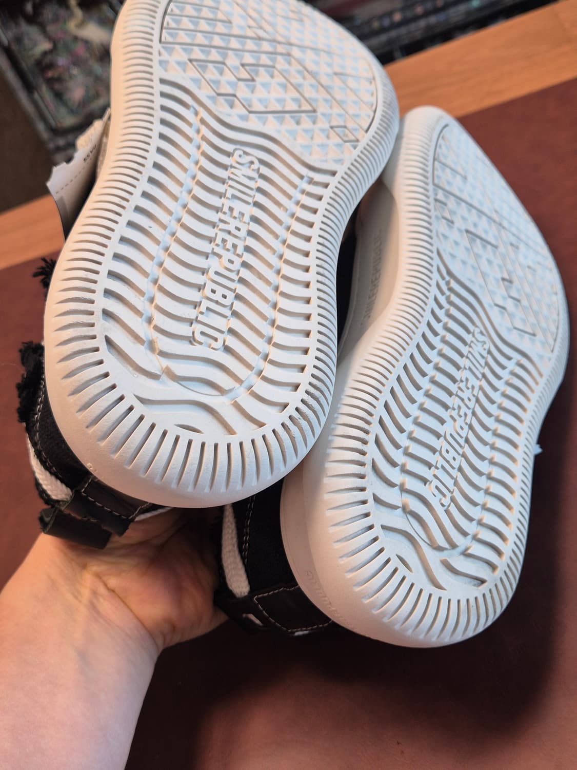 실착용1회 250(41) 스마일리퍼블릭 블랙 화이트 검흰 상품이미지5