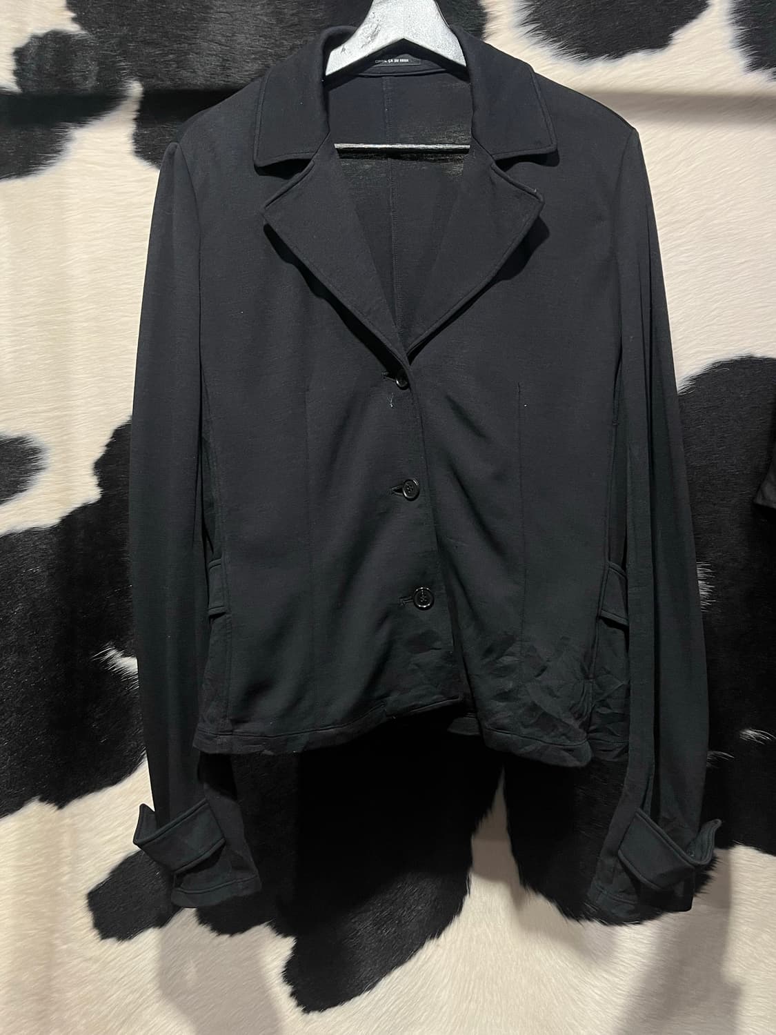 블랙 슬림핏 버튼 자켓 상품이미지2