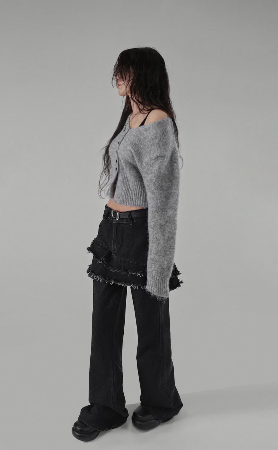 레이어드 부츠컷 팬츠 상품이미지4