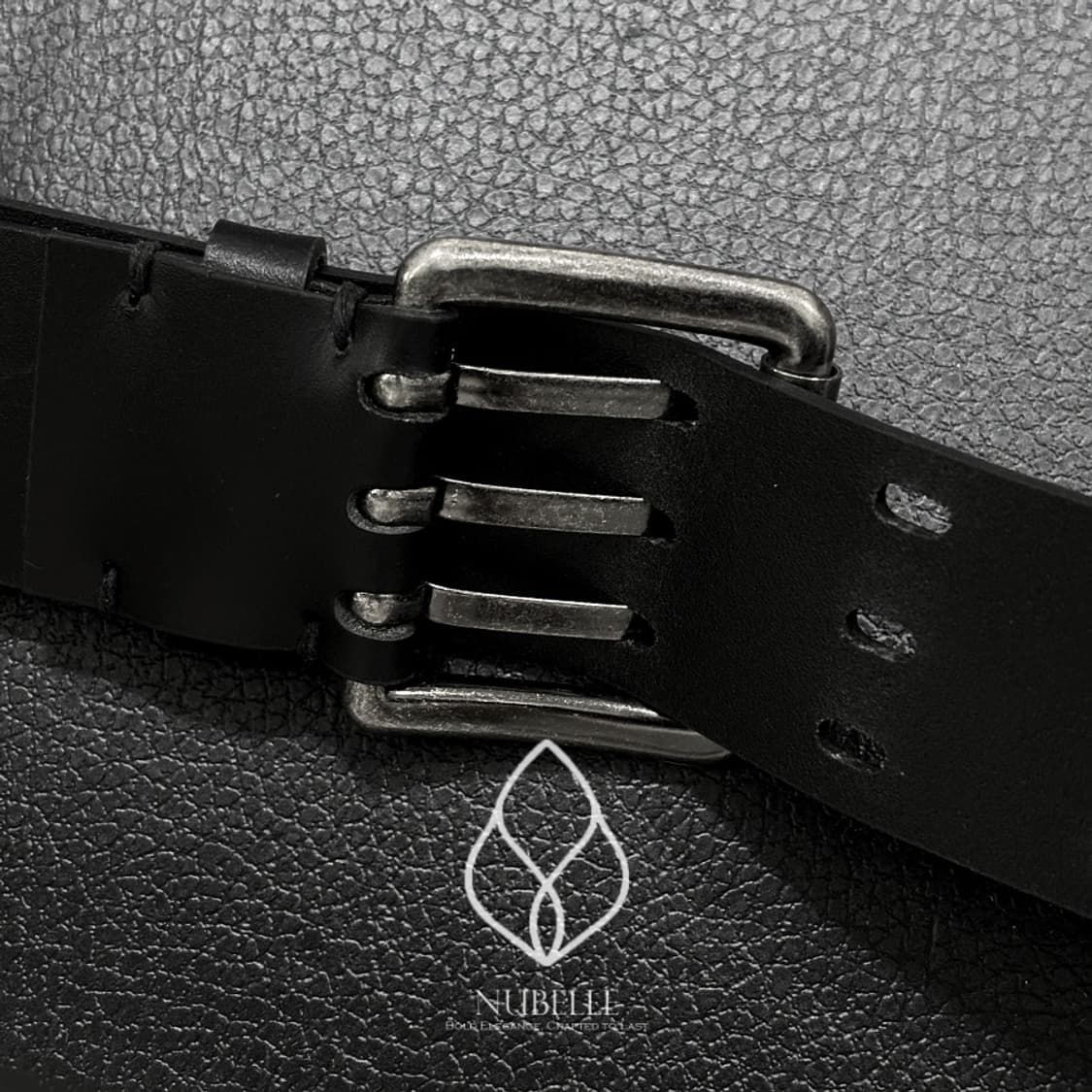 🌗 Biker punched belt / 바이커 펀칭 볼드 벨트 상품이미지9