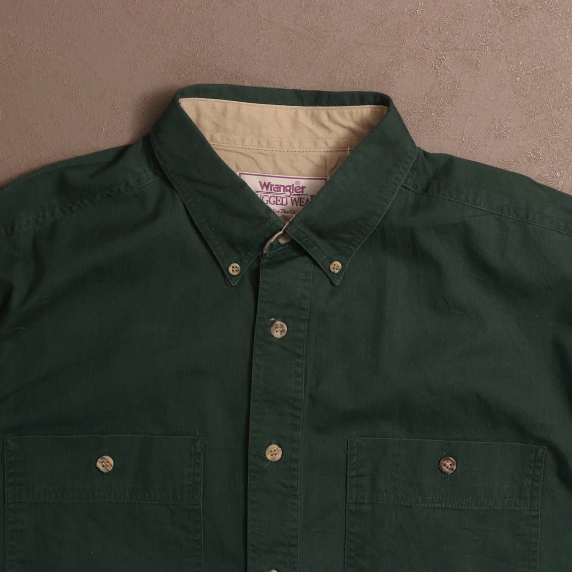 랭글러 딥그린 로고 워크셔츠 A1733 상품이미지2