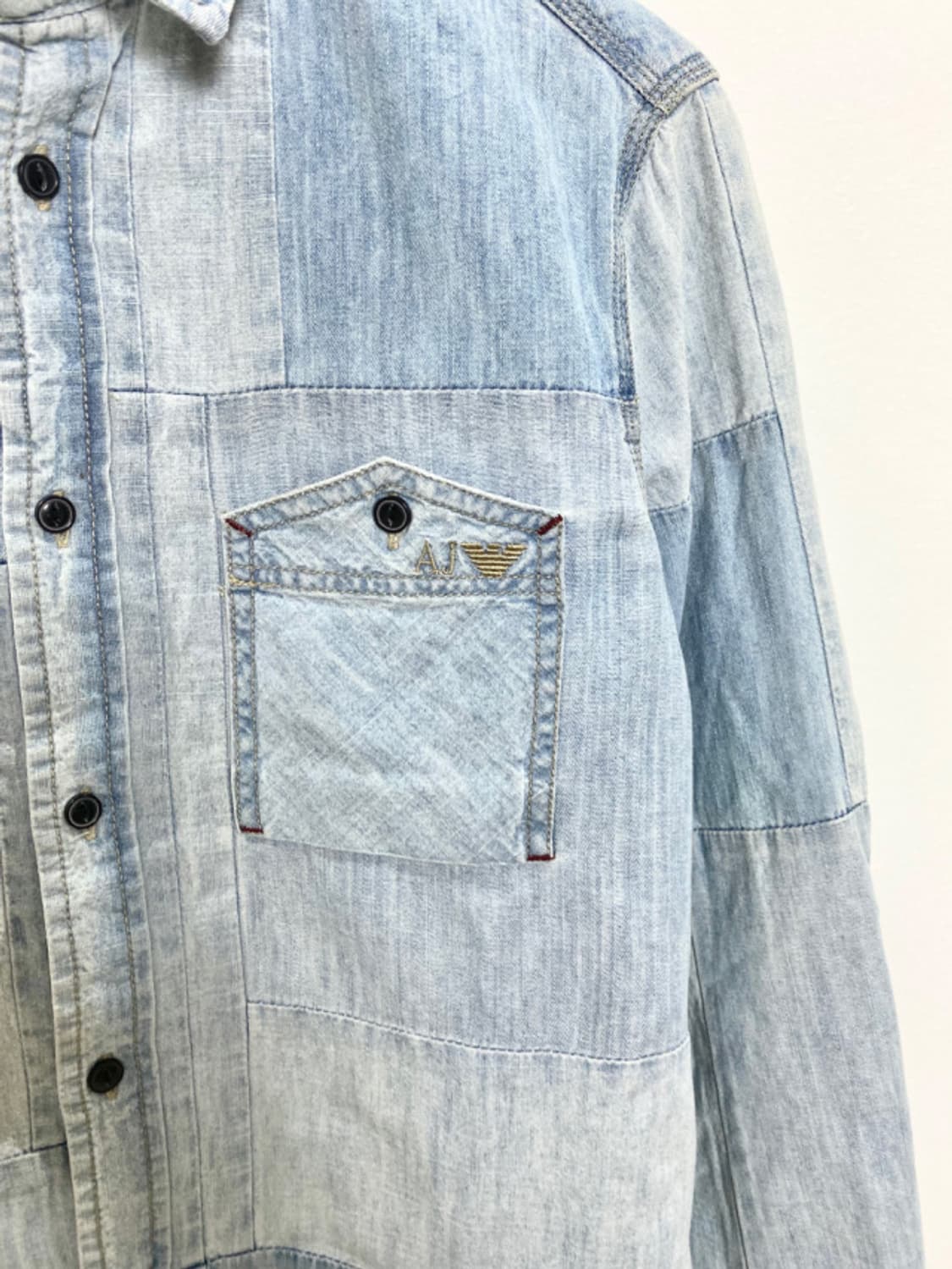 ARMANI JEANS patch work denim shirts 상품이미지8