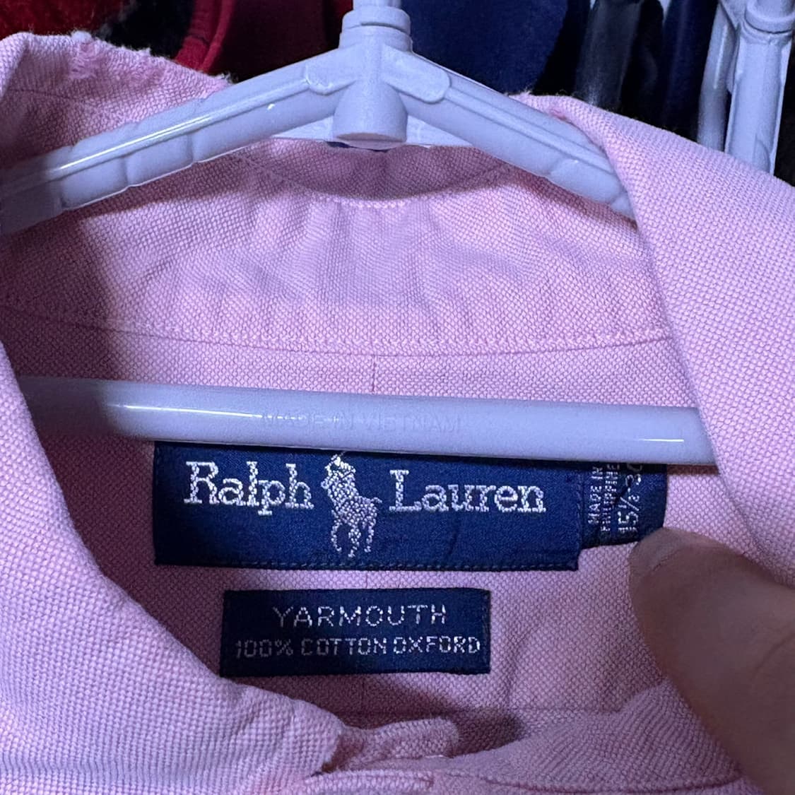 폴로 랄프로렌 핑크 옥스포드 셔츠 xl 상품이미지3