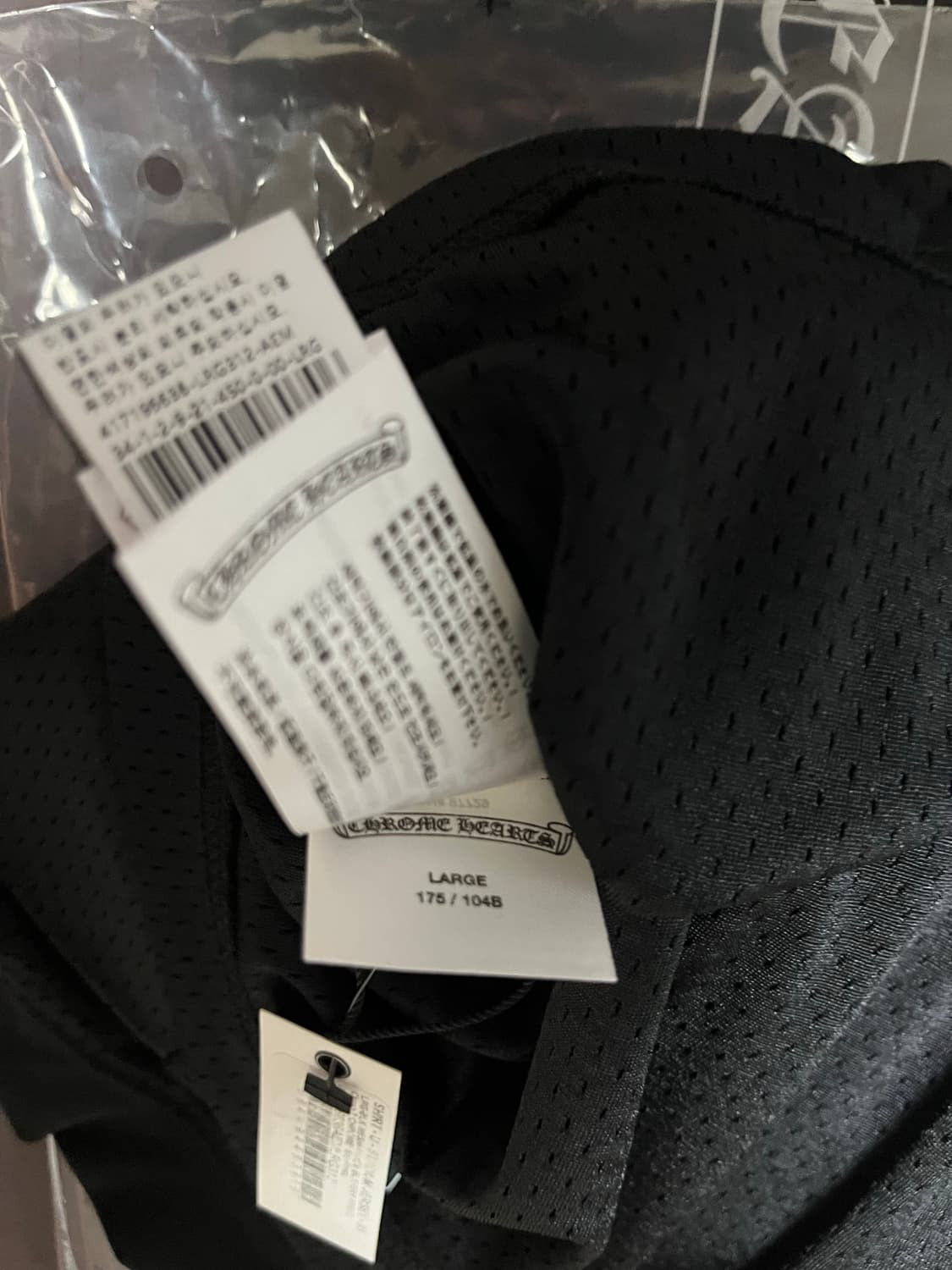 L / 크롬하츠 메쉬 스타디움 저지 블랙 상품이미지6