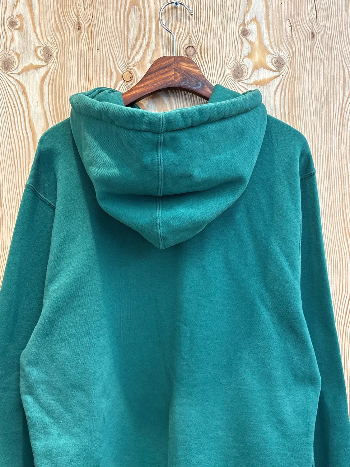 스투시 스탁 자수로고 후드 그린 상품이미지3