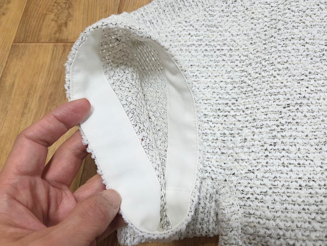 모에(MOE) 트위드 수술자켓 55-66 새상품 상품이미지5