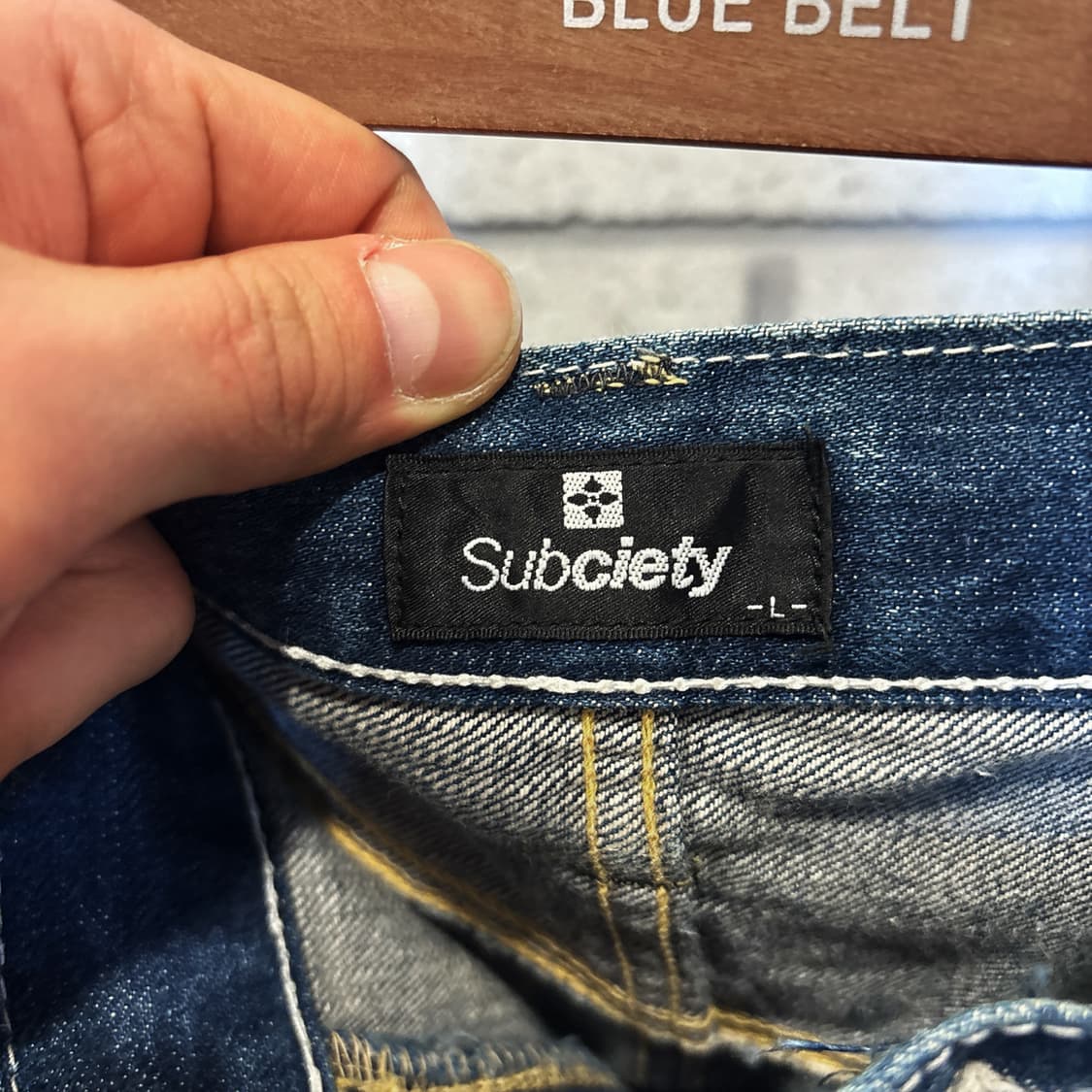 서브사이어티 재패니즈 셀비지 데님팬츠 빈티지 워싱 디테일 상품이미지8