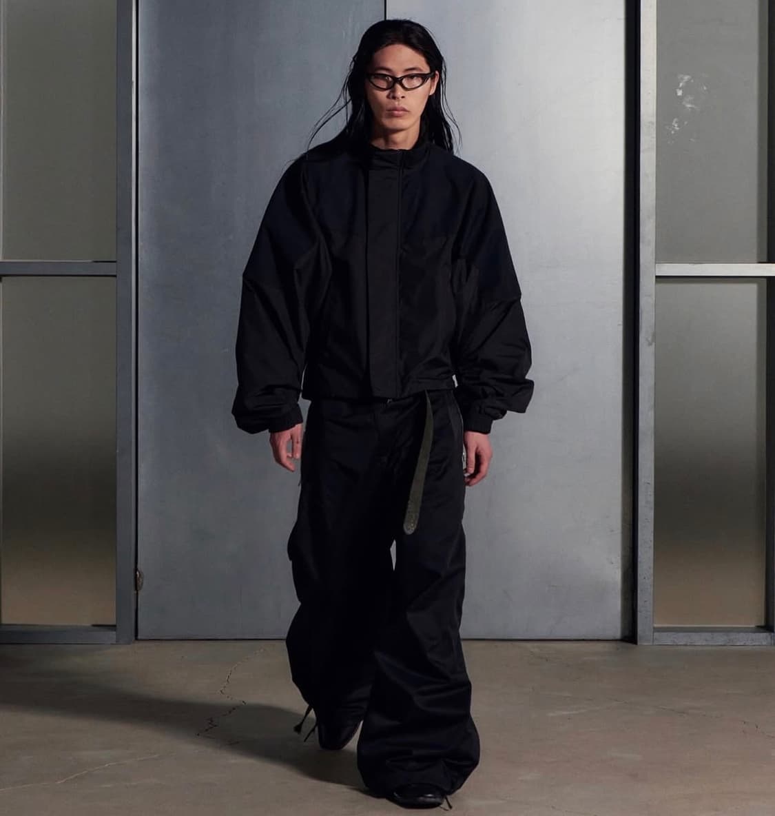 뉴치프시크 engineer tc silhouette 와이드 팬츠 블랙 M 상품이미지4